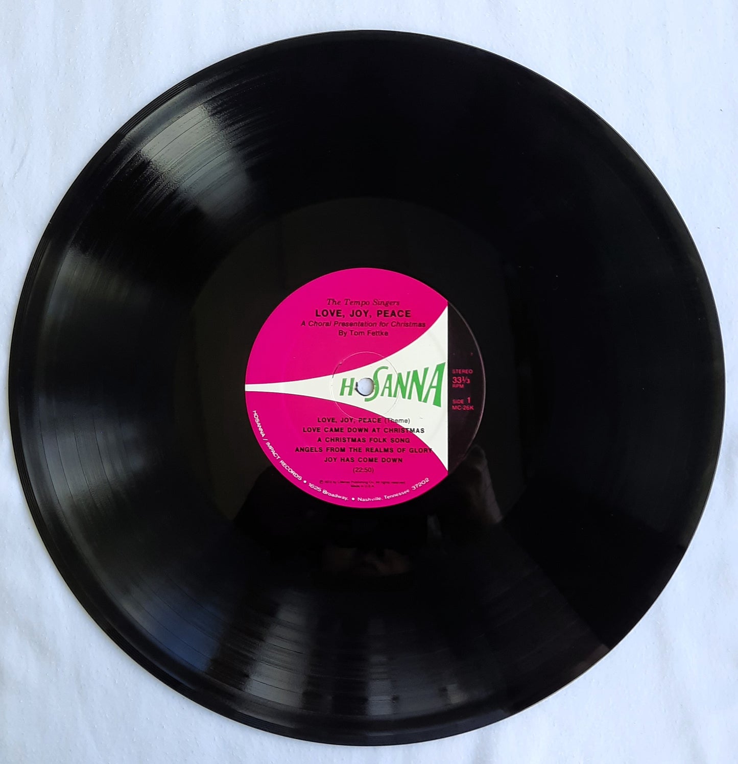 Hosanna: Love, Joy, Peace A Choral Presentation for Christmas Vinyl Record (Very Good, 1973)