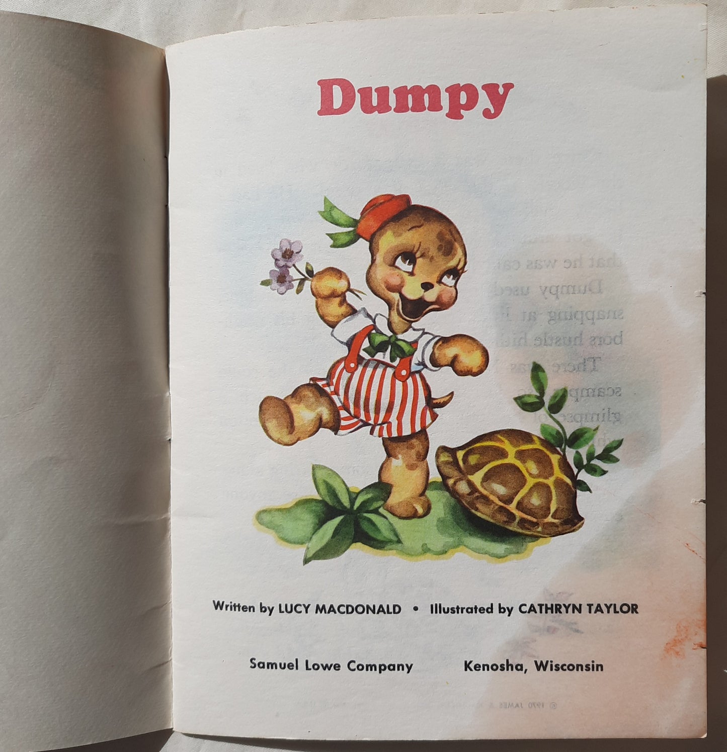 Dumpy by Lucy MacDonald; Cathryn Taylor (Acceptable, 1970, Pbk, 32 pages, Samuel Lowe Co.)