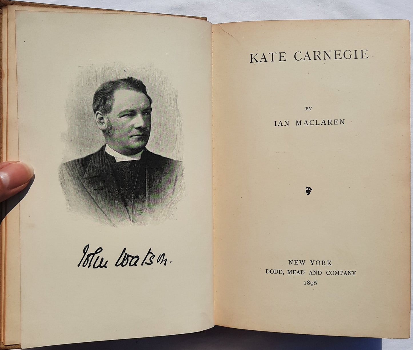 Kate Carnegie by Ian MacLaren (Very good, 1896, HC, 358 pages, Dodd, Mead and Company)