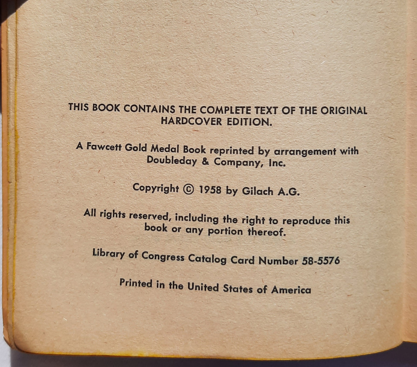 South by Java Head by Alister MacLean (Acceptable, 1958, Pbk, 288 pages, Fawcett World Library)