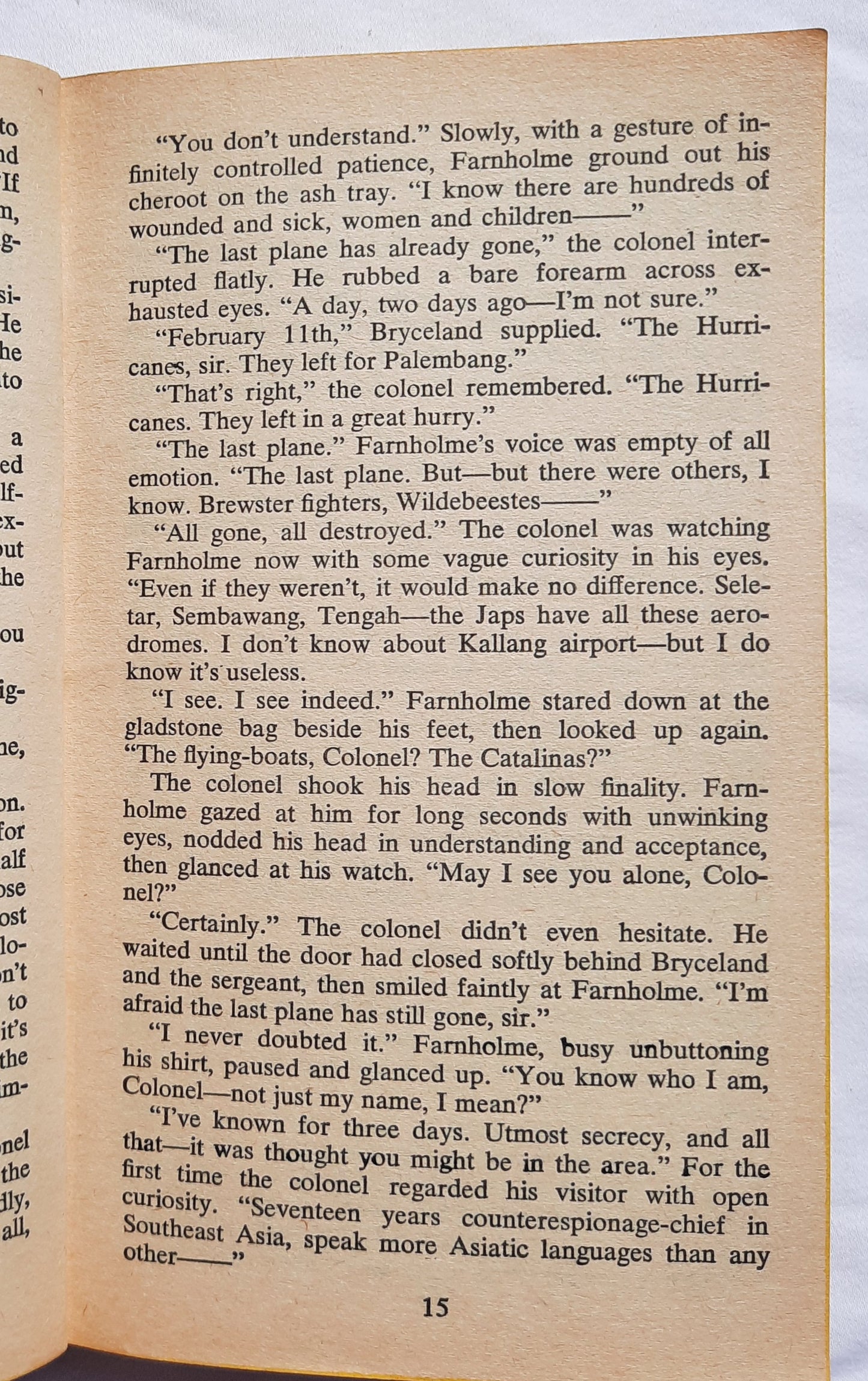 South by Java Head by Alister MacLean (Acceptable, 1958, Pbk, 288 pages, Fawcett World Library)