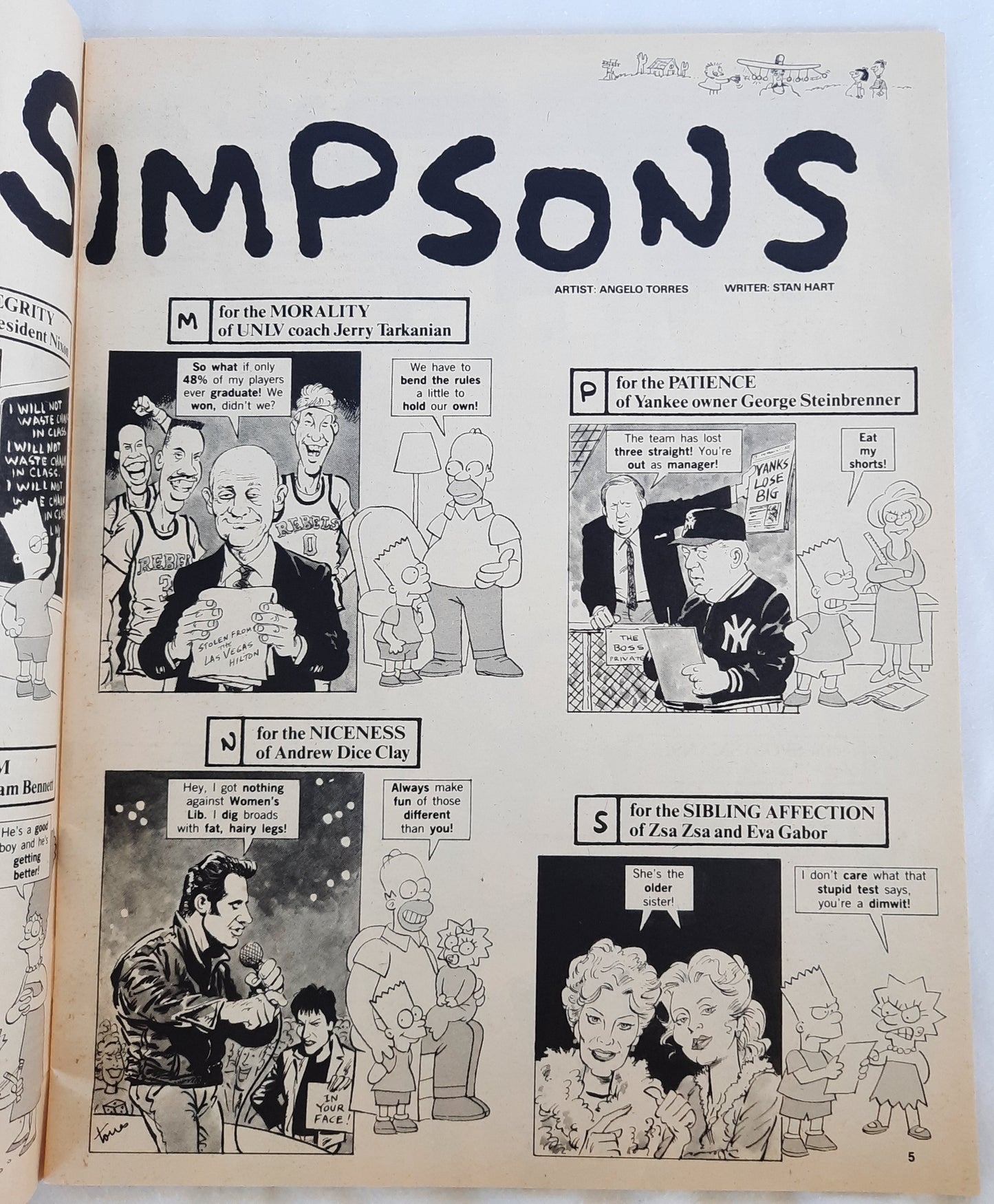 Mad Magazine No. 299 The Simpsons; Total Recall (Good, December 1990. Pbk, 48 pages)