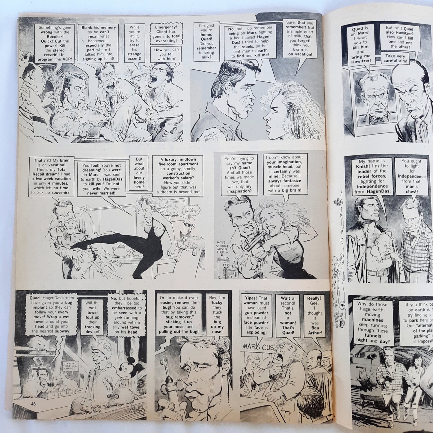 Mad Magazine No. 299 The Simpsons; Total Recall (Good, December 1990. Pbk, 48 pages)