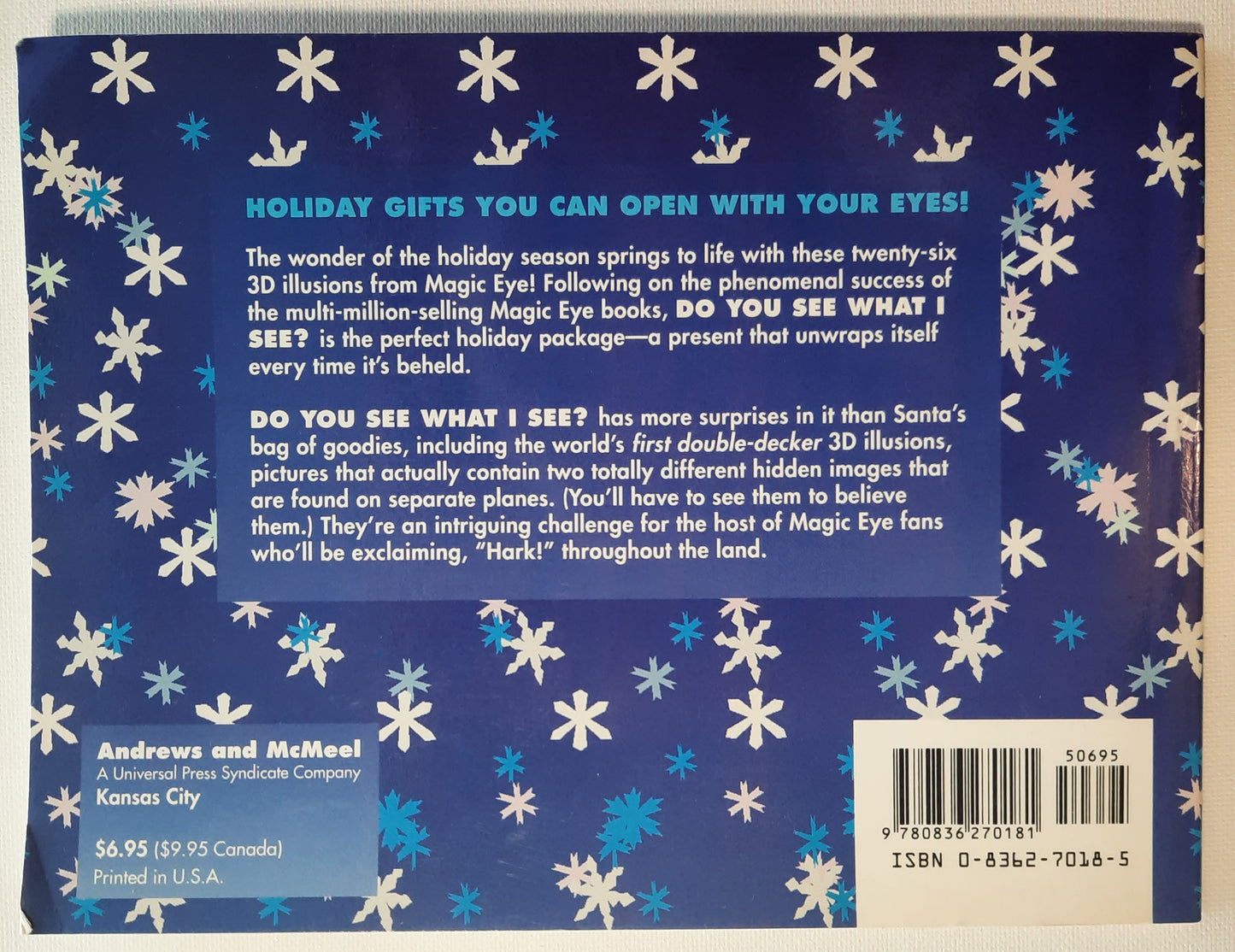 3D Christmas Surprises from Magic Eye: Do You See What I See? by N.E. Thing Enterprises (Very good, 1994, Pbk, 32 pages, Andrews and McMeel)