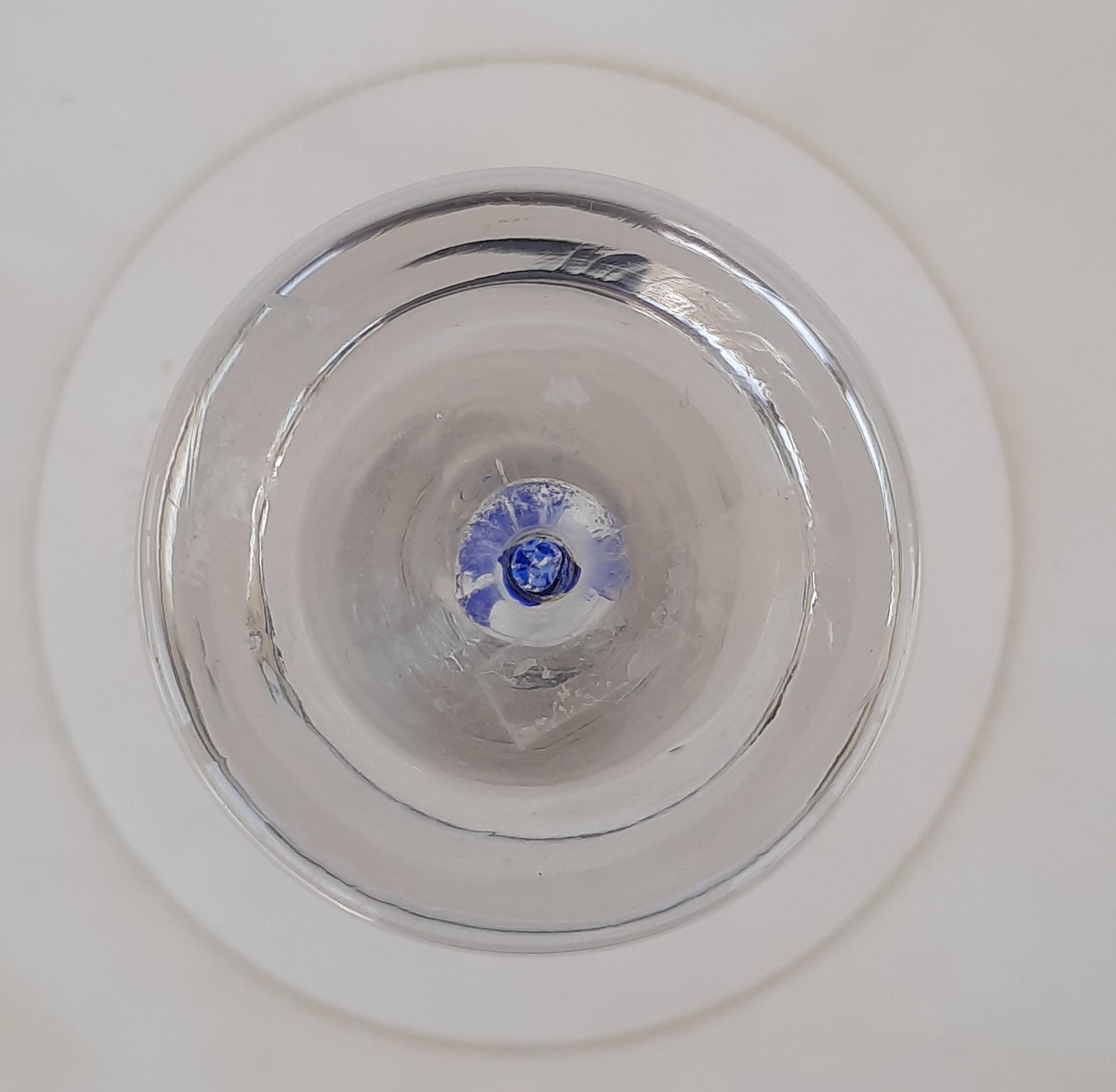 Ciroc Martini Cocktail Bubble Base Hand-Blown, Tapered Glass 5" High x 4.75" Wide