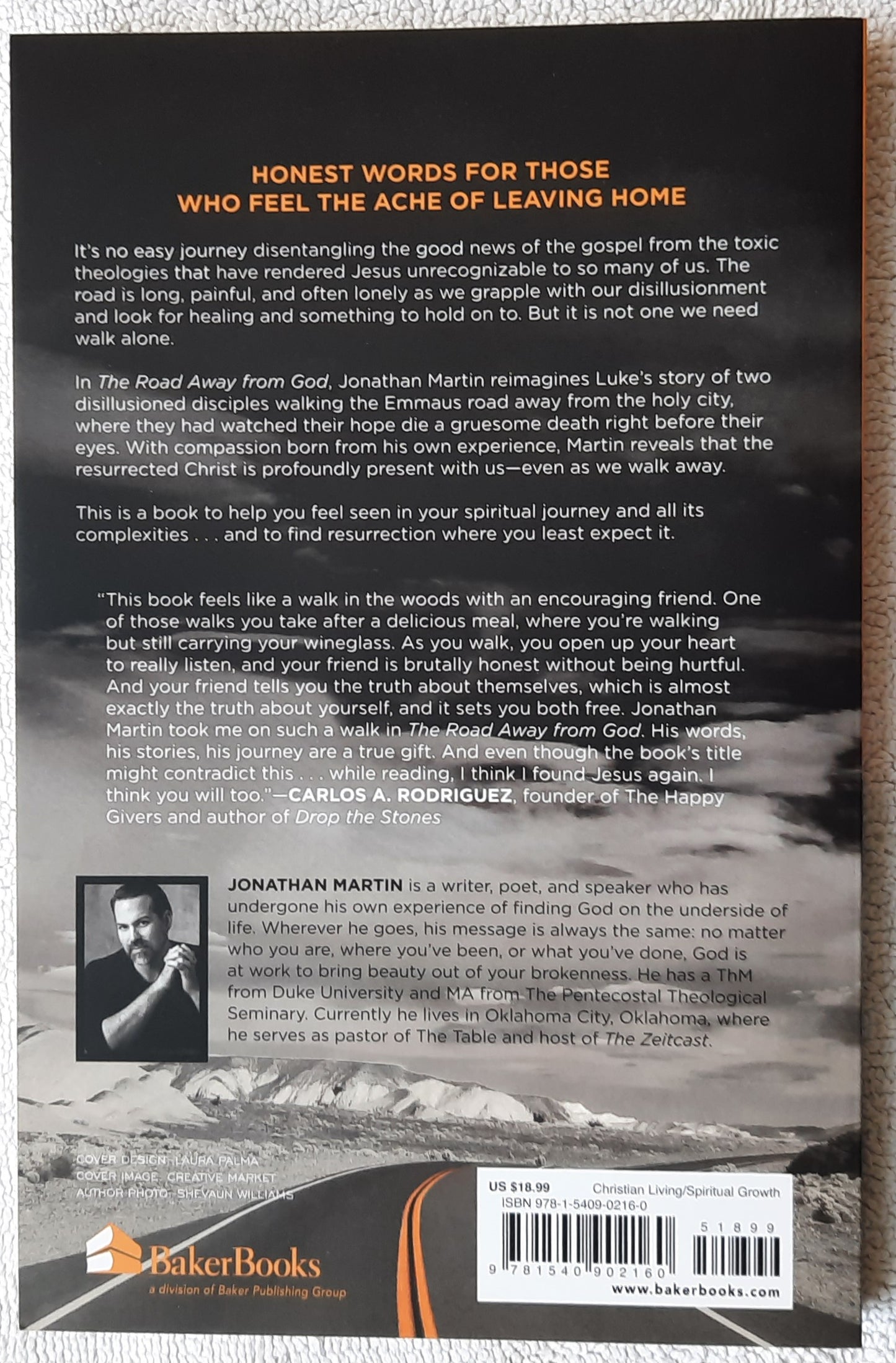 The Road Away from God: How Love Finds Us Even as We Walk Away by Jonathan Martin (New, 2022, Pbk, 206 pages, BakerBooks)