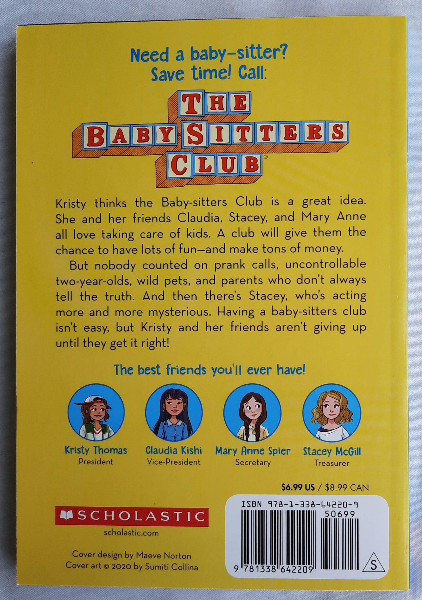 The Babysitters Club: Kristy's Great Idea #1 by Ann M. Martin (New, 2020, Pbk, 170 pages, Scholastic)