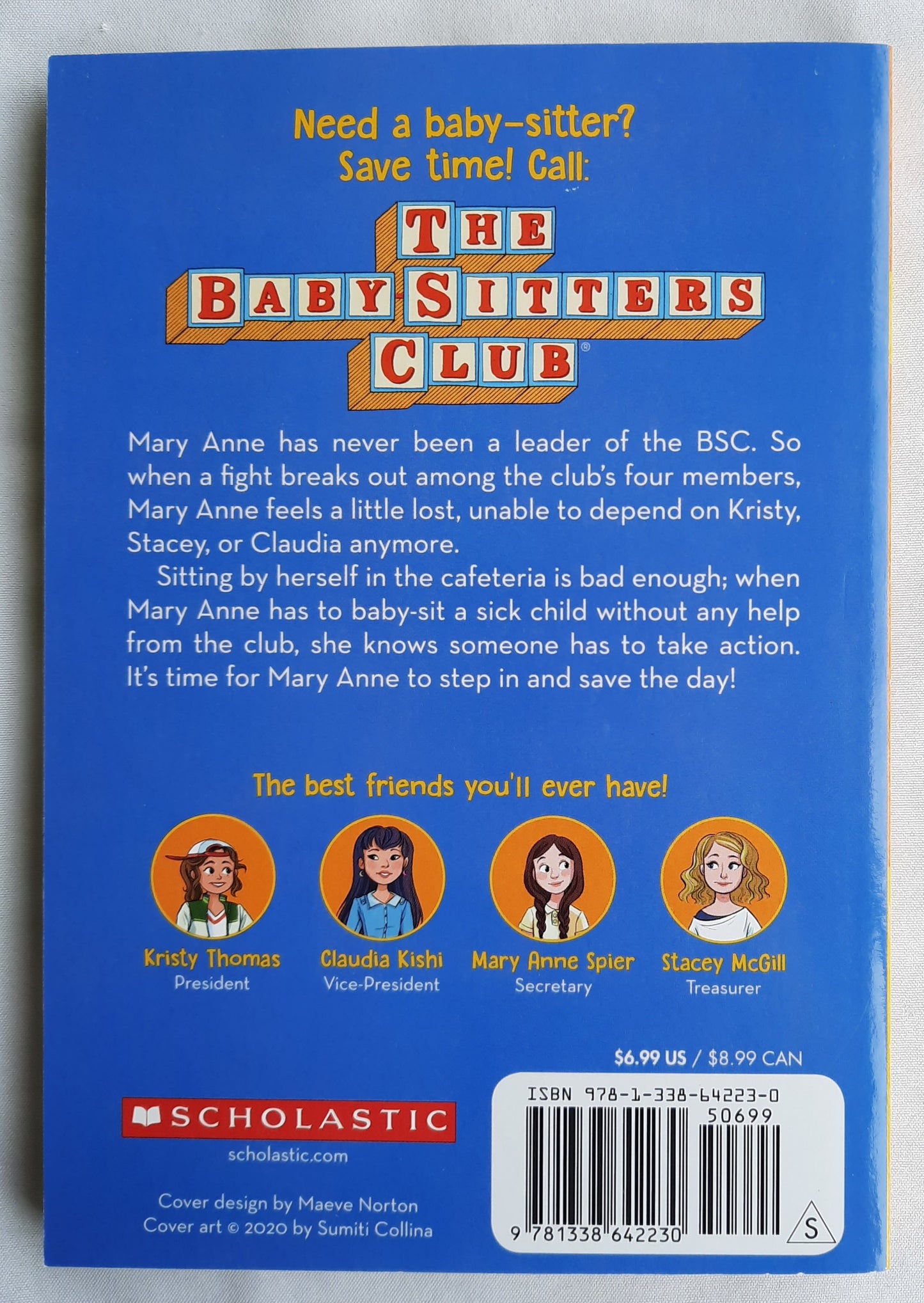 The Babysitters Club: Mary Anne Saves the Day #4 by Ann M. Martin (New, 2020, Pbk, 170 pages, Scholastic)