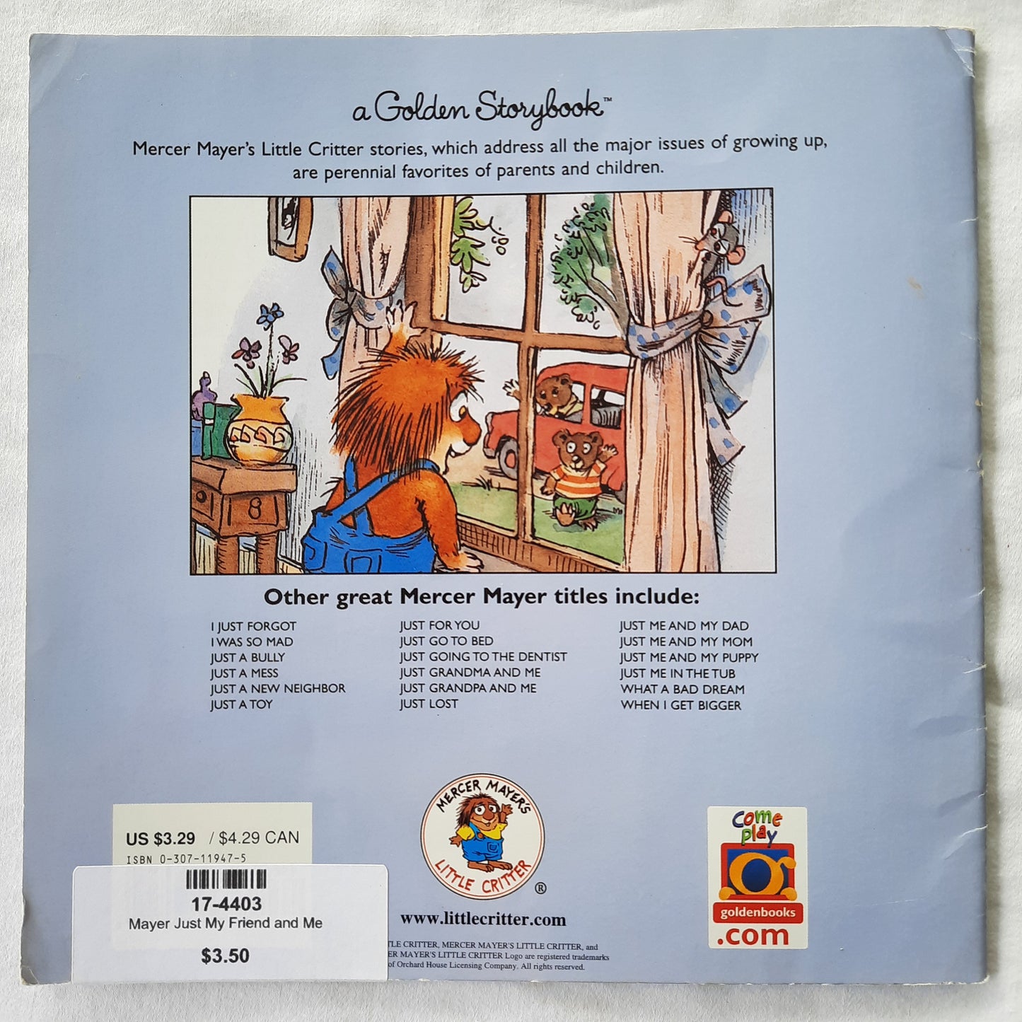 Just My Friend and Me by Mercer Mayer (Good, 1988, Pbk, 24 pages, Golden Books)