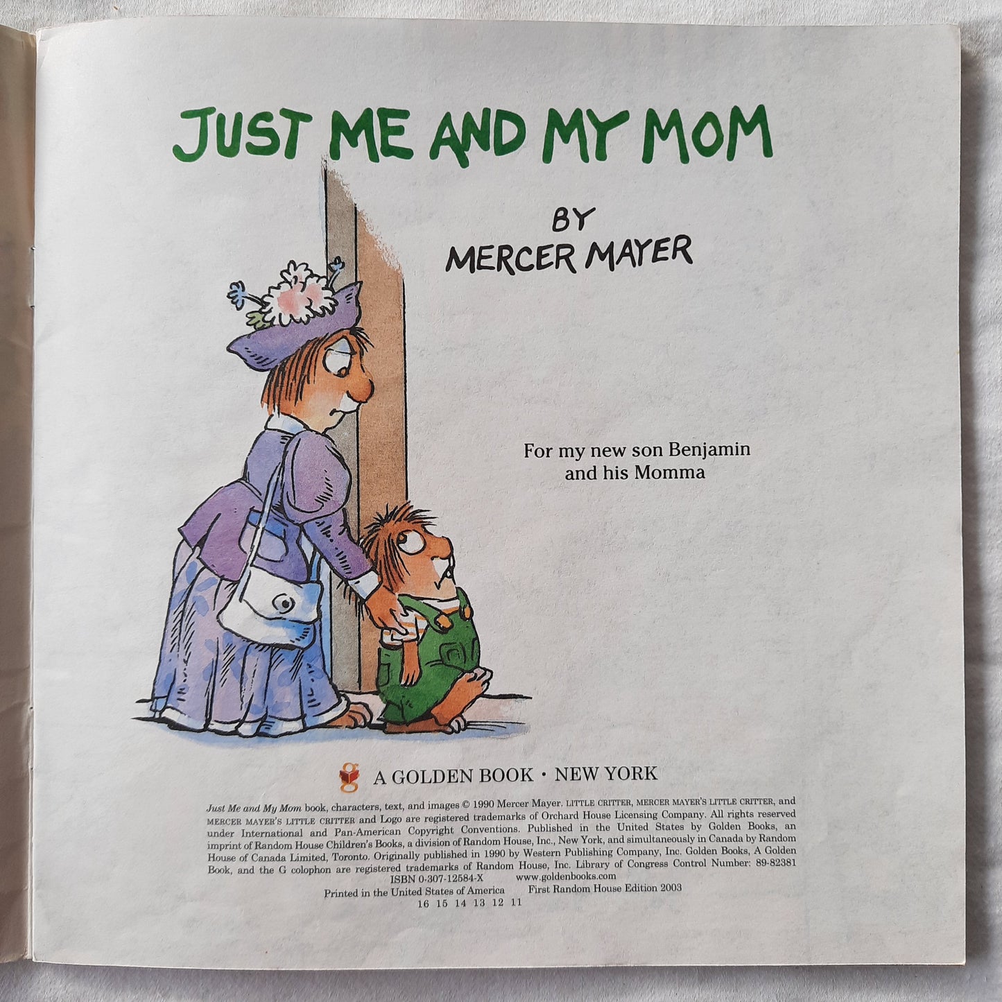 Just Me and My Mom by Mercer Mayer (Very good, 2003, Pbk, 24 pages, A Golden Book)