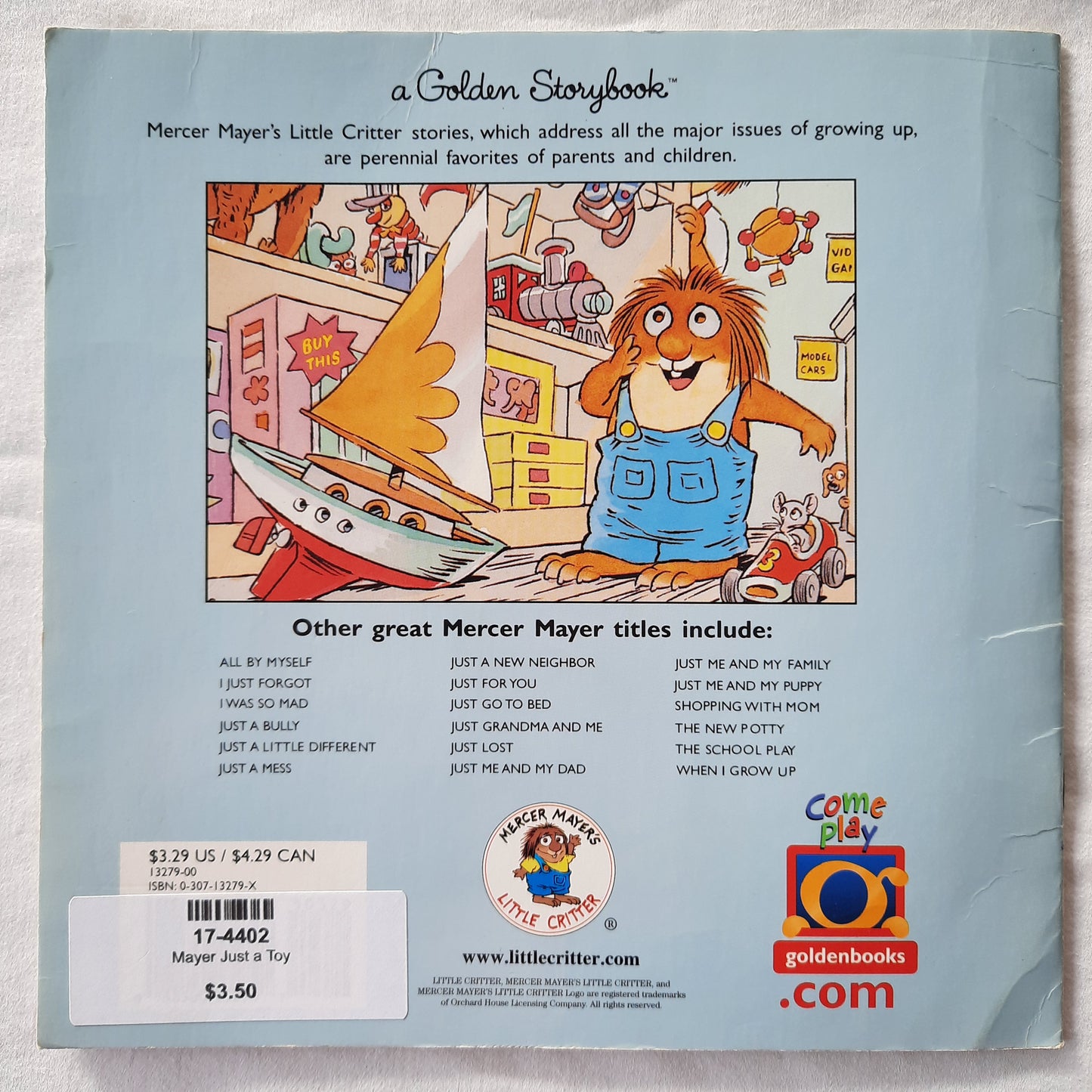 Just a Toy by Gina and Mercer Mayer (Good, 2003, Pbk, 24 pages, Golden Books)