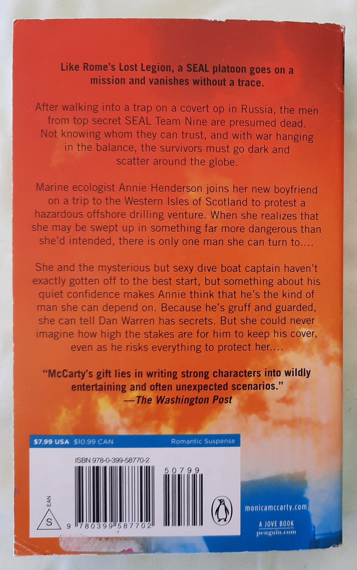 Going Dark by Monica McCarty (The Lost Platoon #1, Very good, 2017, Pbk, 343 pages, Jove Books)