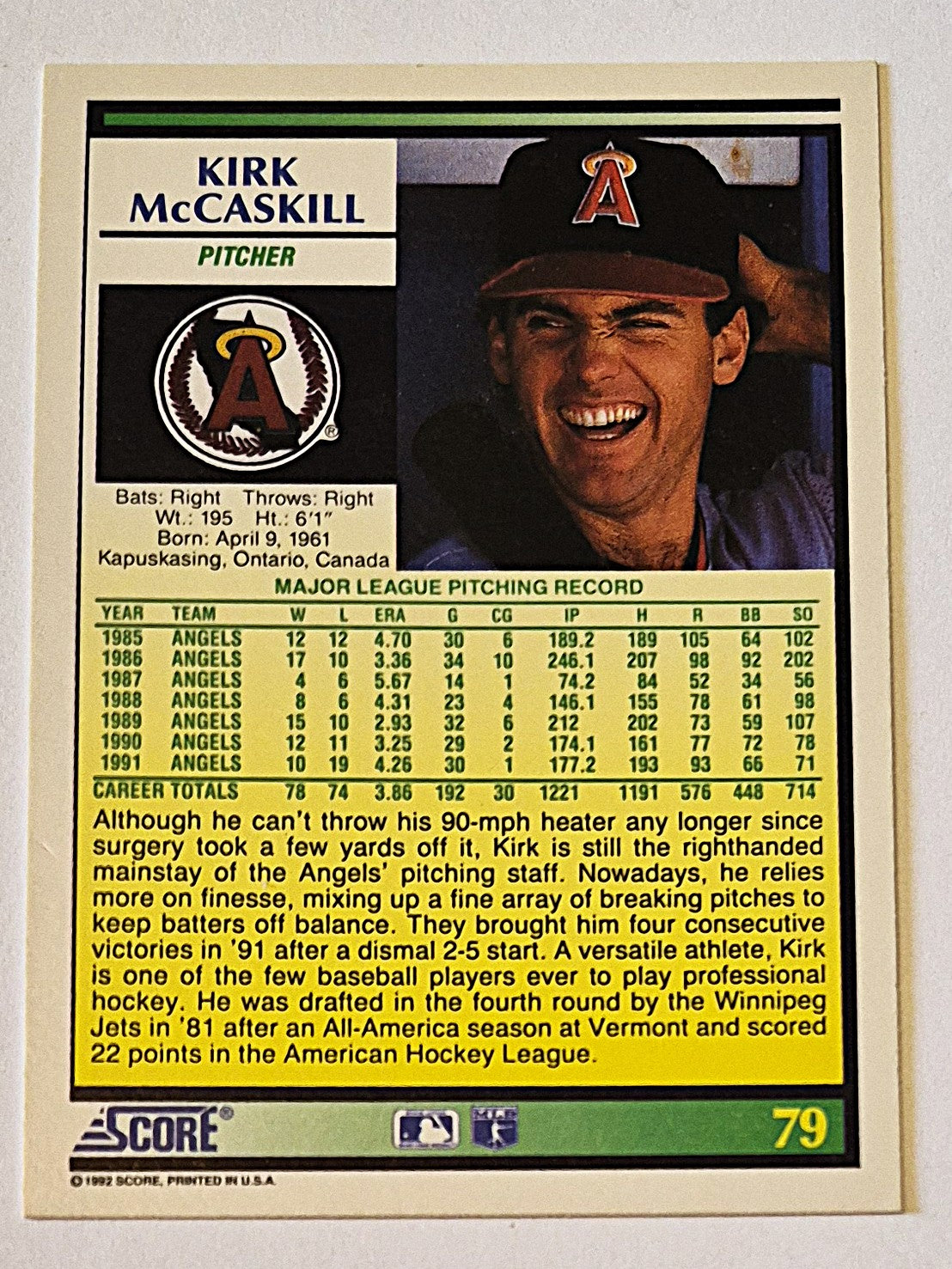 Bewertung '92 Julio Machado Milwaukee Brewers Relief Pitcher #353 Baseballkarte Nahezu Neuwertig