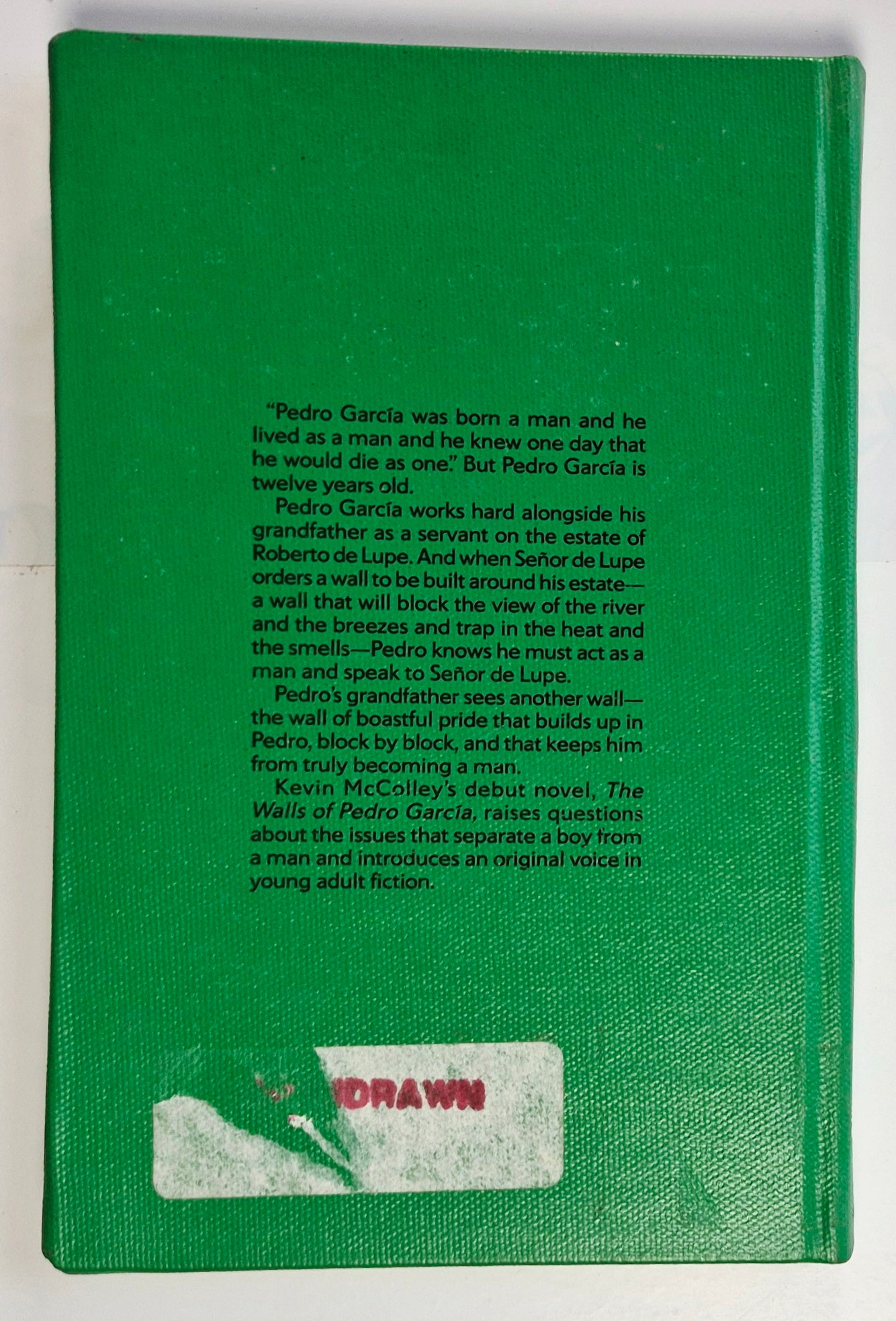 The Walls of Pedro Garcia by Kevin McColley (Very good, 1993, HC, 100 pages, Delacorte Press)