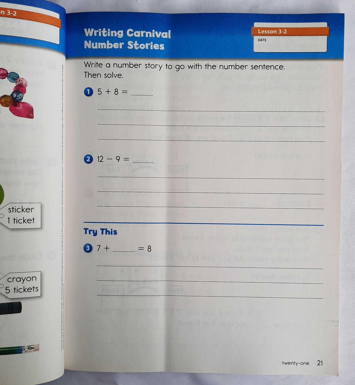 Everyday Mathematics Student Math Journal Volume 1 (Very good, Pbk, 120 pages, McGraw Hill Education)