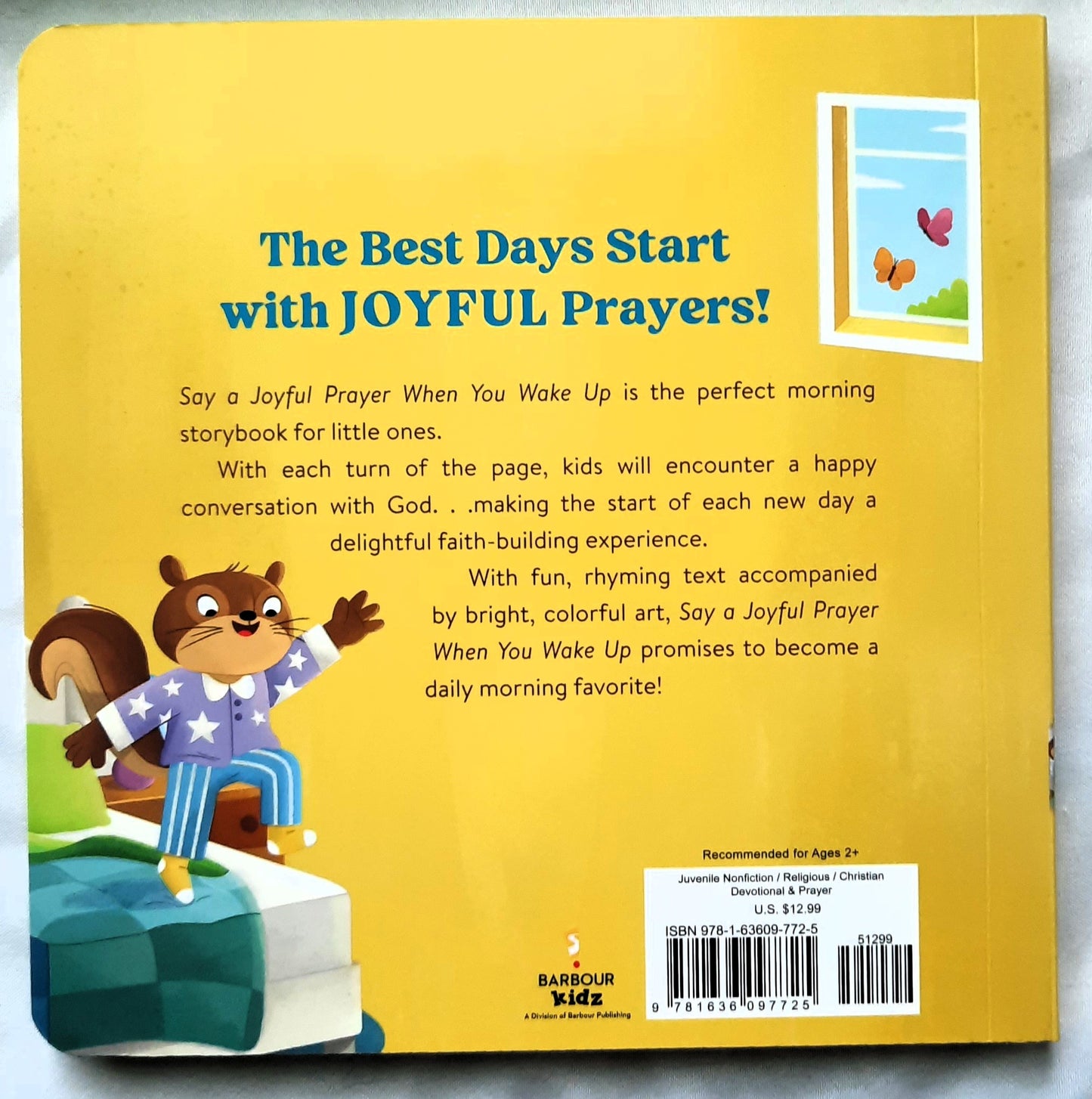 Say a Joyful Prayer When You Wake Up by Kelly McIntosh (New, 2024, Board Book, 20 pages, Barbour Kidz)