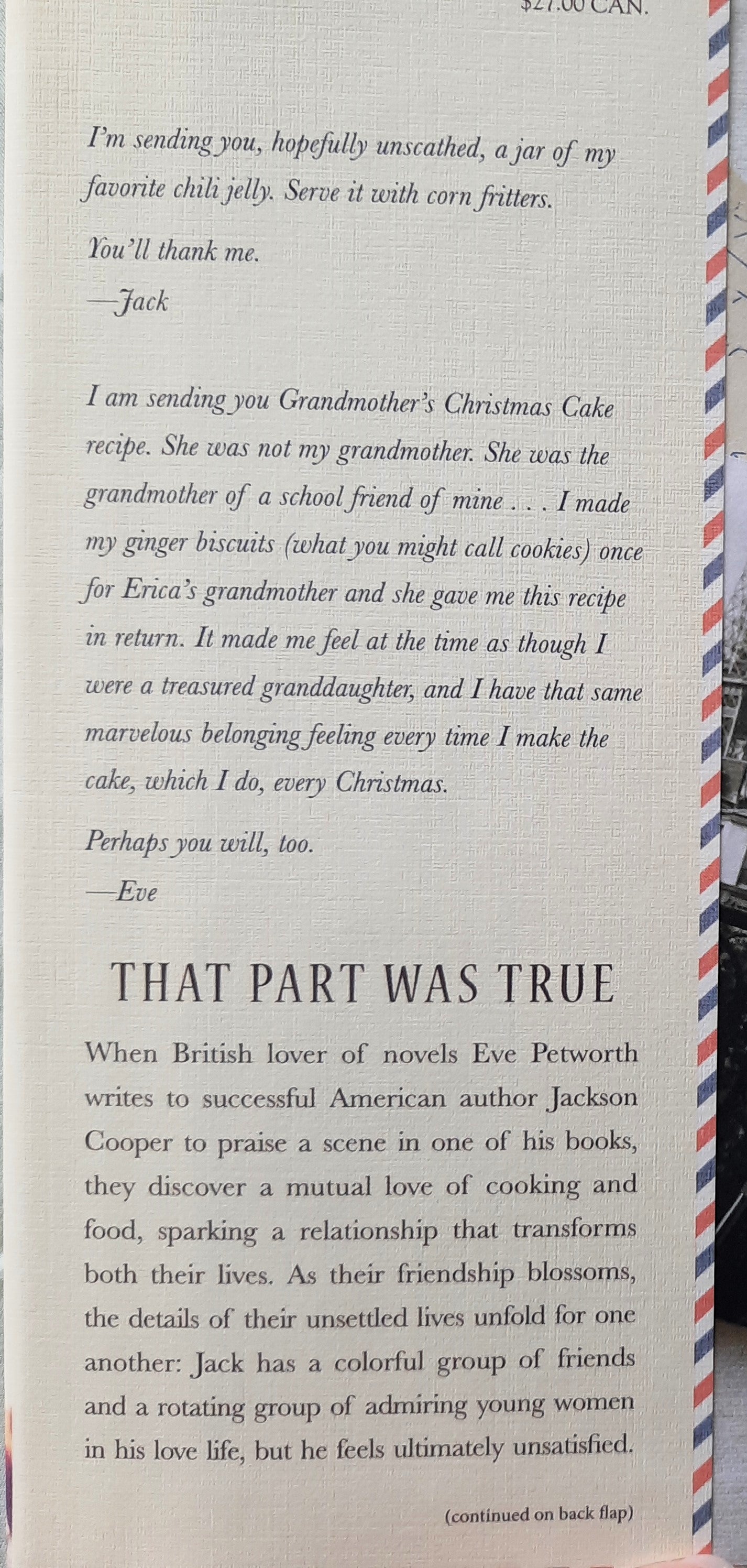 That Part Was True by Deborah McKinlay (Very good, 2014, HC, 228 pages, Grand Cental Publishing)