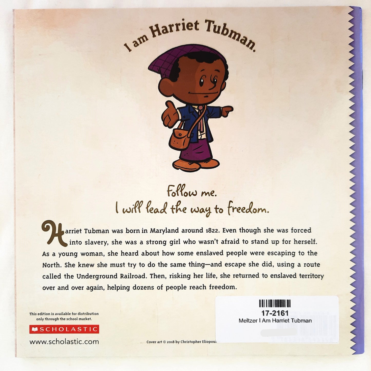 I Am Harriet Tubman by Brad Meltzer (New, 2018, Pbk, 40 pages, Scholastic)