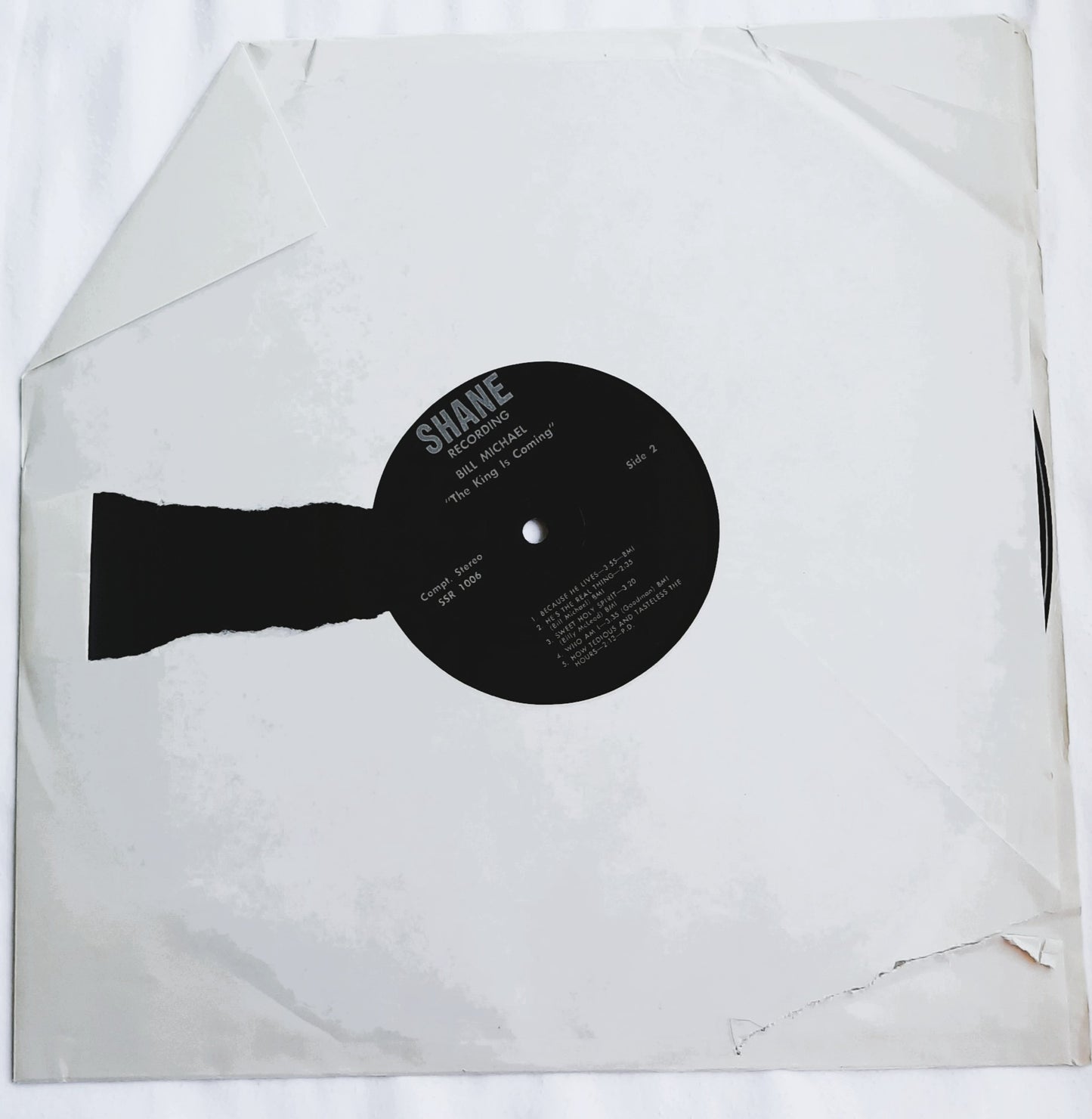 Bill Michael Sings The King Is Coming Soon Full-Length Christian Vinyl Record (Very Good, SSR 1006)