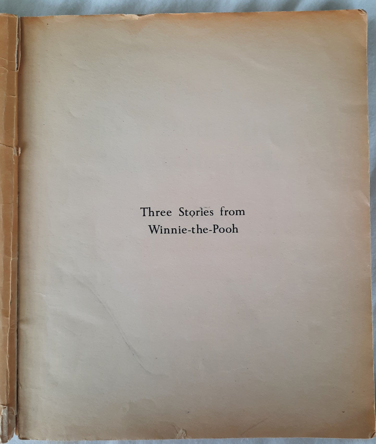 Three Stories from Winnie-the-Pooh by A.A. Milne (Acceptable, 1966, Pbk, 64 pages, Scholastic)