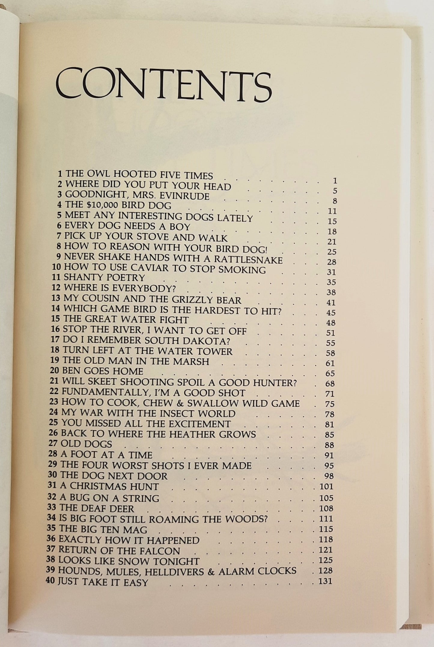 The Back Page: A Collection of Stories by Jack Douglas Mitchell (Very Good, 1982, HC, 133 pages, National Rifle Association)