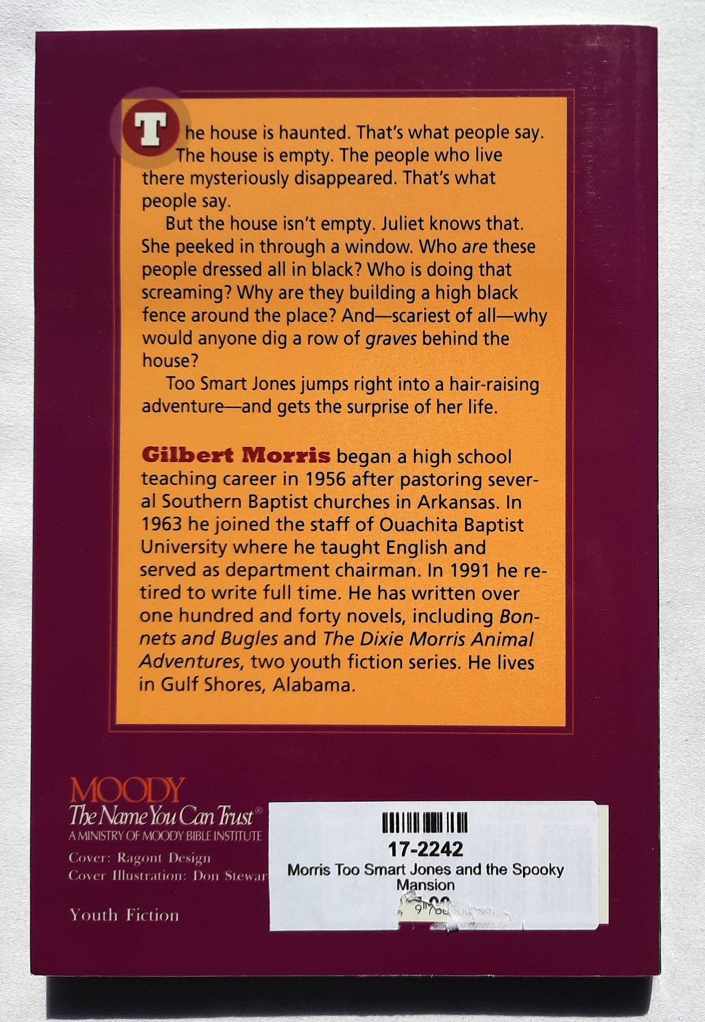 Too Smart Jones and the Spooky Mansion by Gilbert L. Morris (New, 2000, Pbk, 130 pages, Moody Pub.)