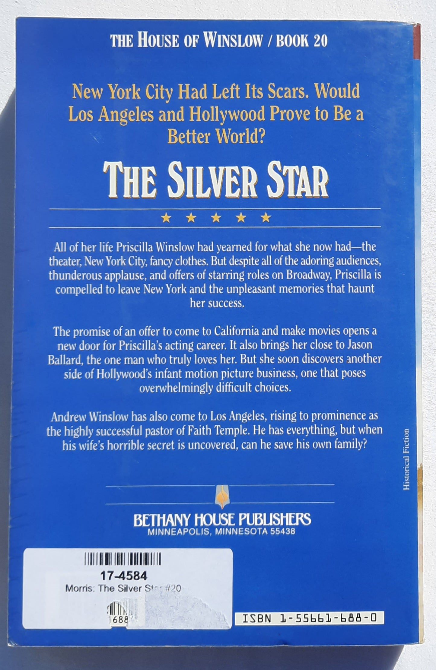 The Silver Star by Gilbert Morris (House of Winslow #20, Good, 1997, Pbk, 377 pages, Bethany House)