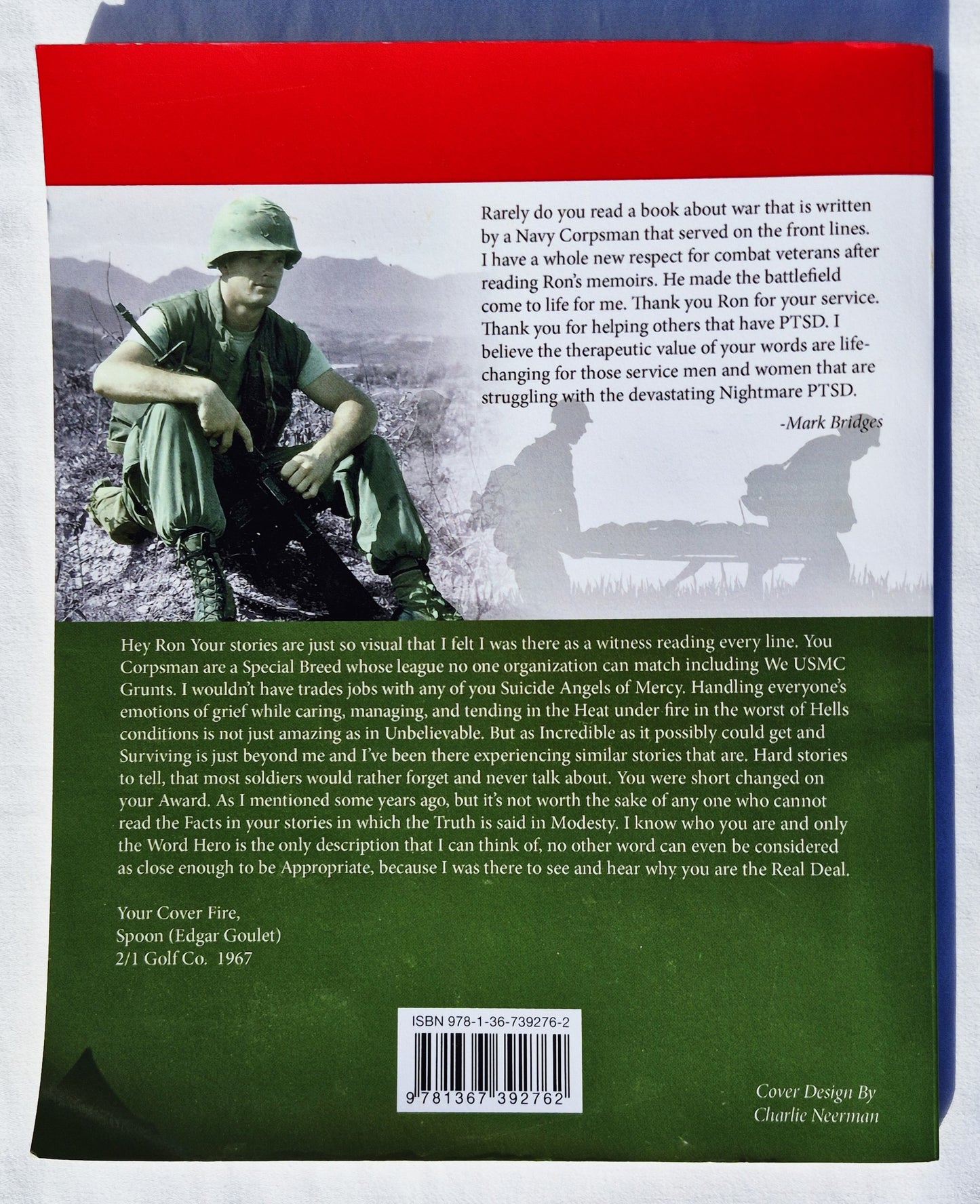 Marine Down, Corpsman Up! von HMCM Ronald "Doc" Mosbaugh, Retired (vom Autor signiert, Sehr gut, 2018, Pbk. 115 Seiten)