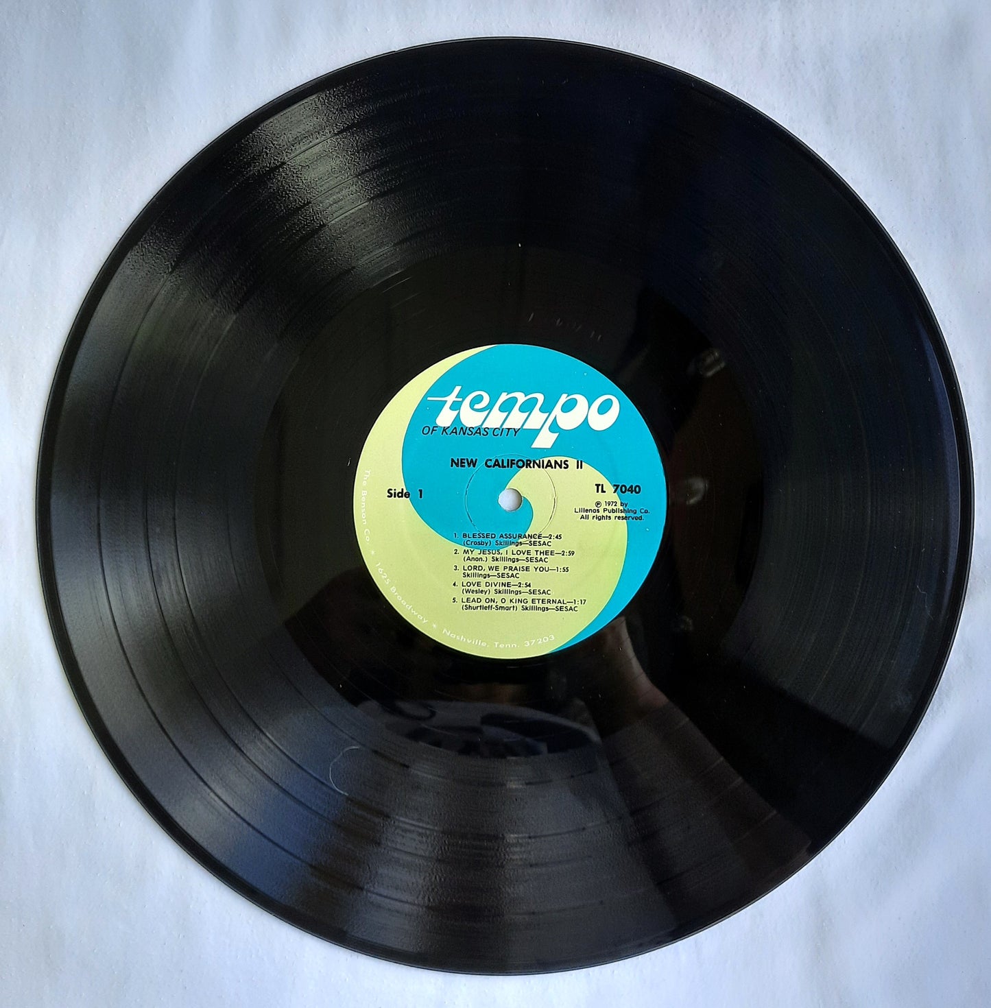 Tempo New Californians II Collectible Christian Full-Length Vinyl Record (1972, Very good, TL-7040)