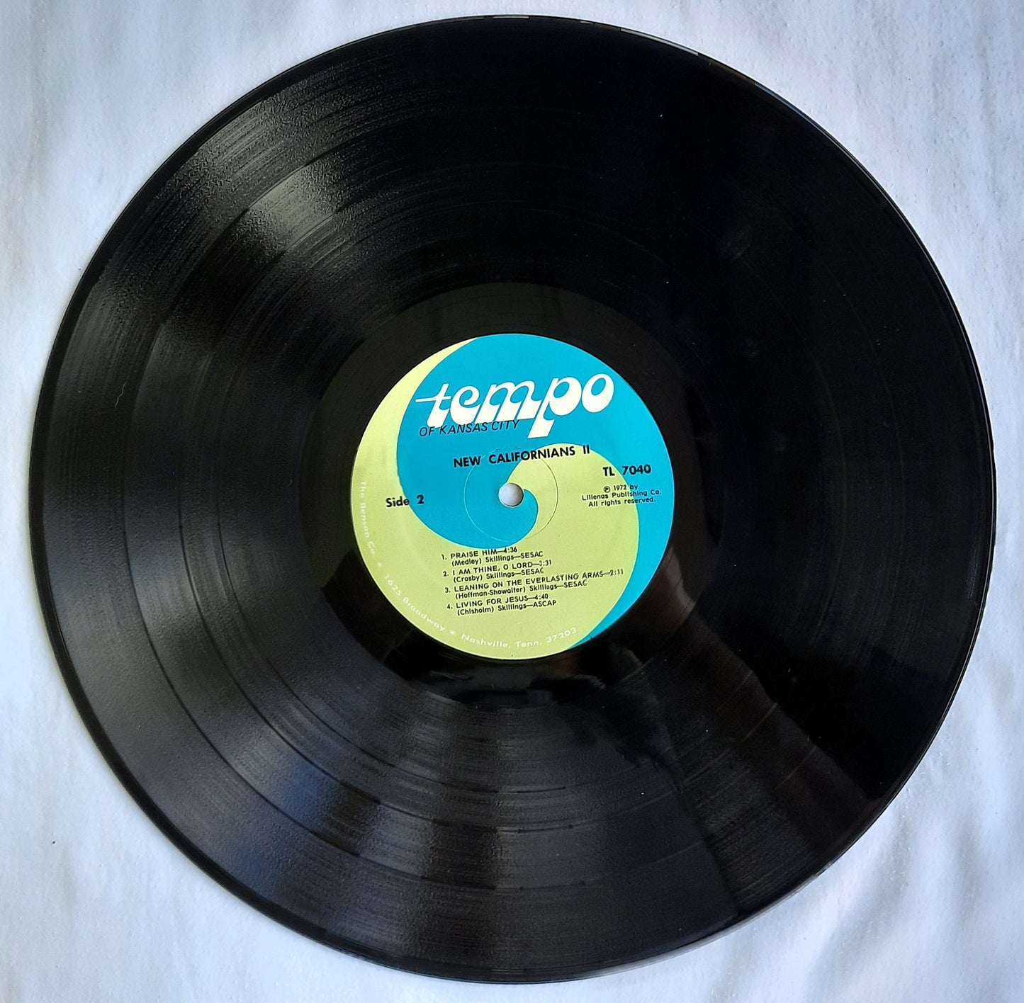 Tempo New Californians II Collectible Christian Full-Length Vinyl Record (1972, Very good, TL-7040)