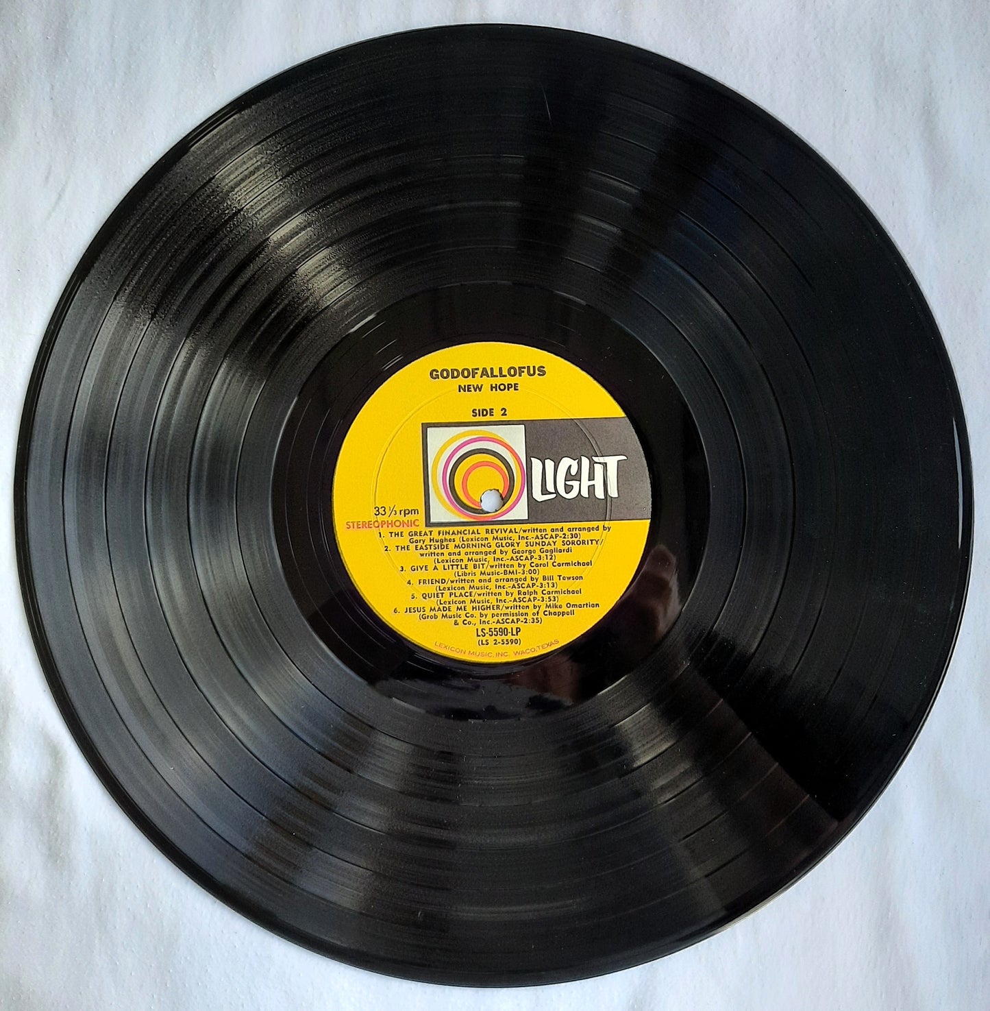Light Records: New Hope: God of All of Us LP Vinyl Record (Very good, 1972)