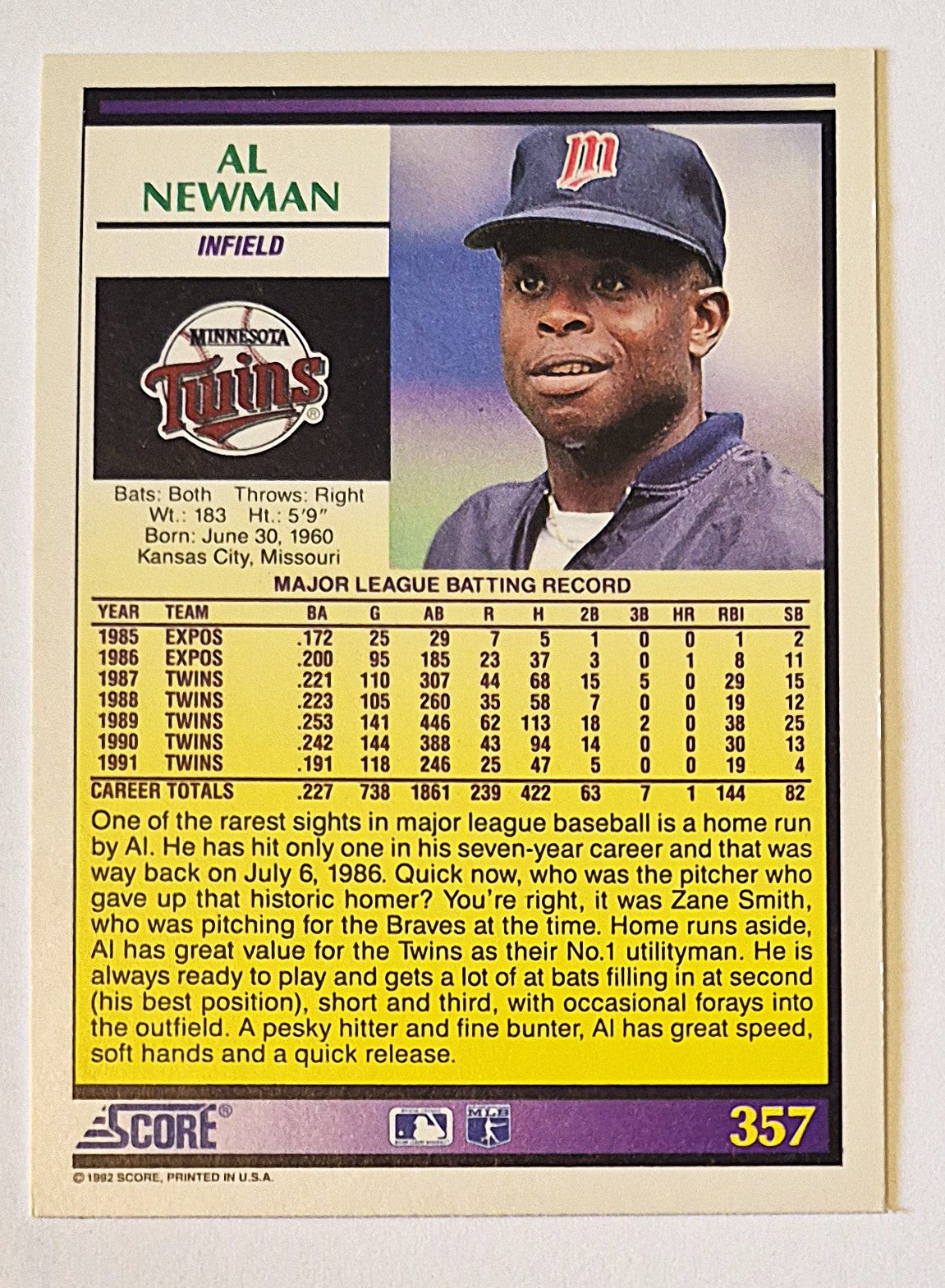 Bewertung '92 Julio Machado Milwaukee Brewers Relief Pitcher #353 Baseballkarte Nahezu Neuwertig