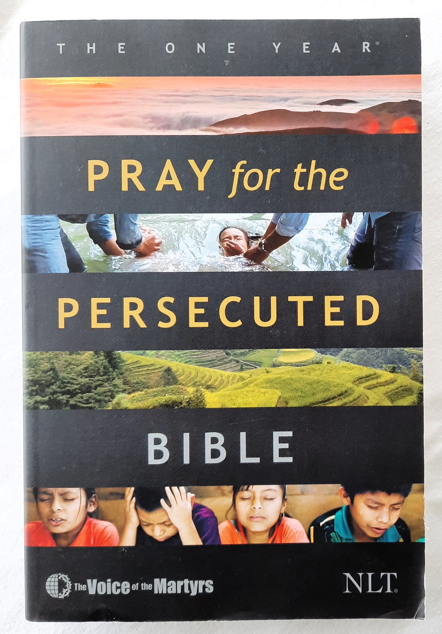 NLT The One Year Pray for the Persecuted Bible (New w/damage, 2021, PBK, 1184 pages, Tyndale House)
