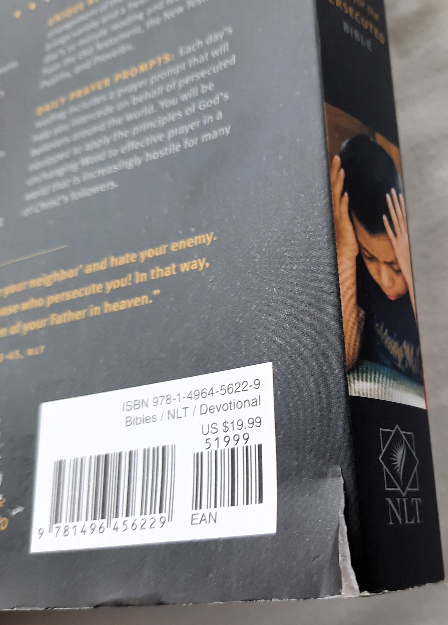 NLT The One Year Pray for the Persecuted Bible (New w/damage, 2021, PBK, 1184 pages, Tyndale House)