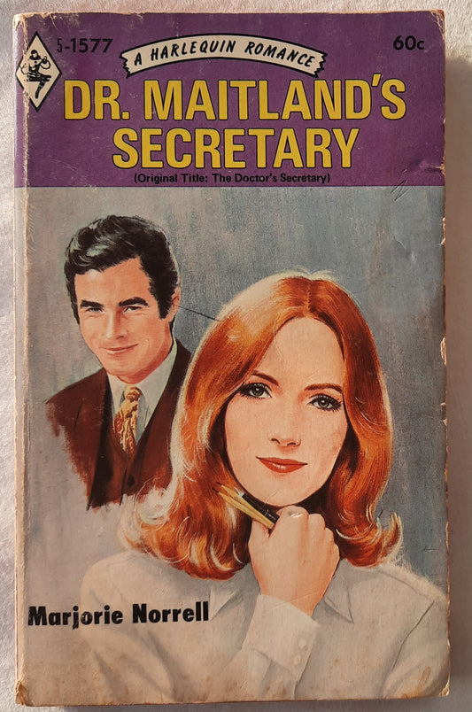 Dr. Maitland's Secretary by Marjorie Norrell (Good, 1972, Pbk, 192 pages, Harlequin Romance)