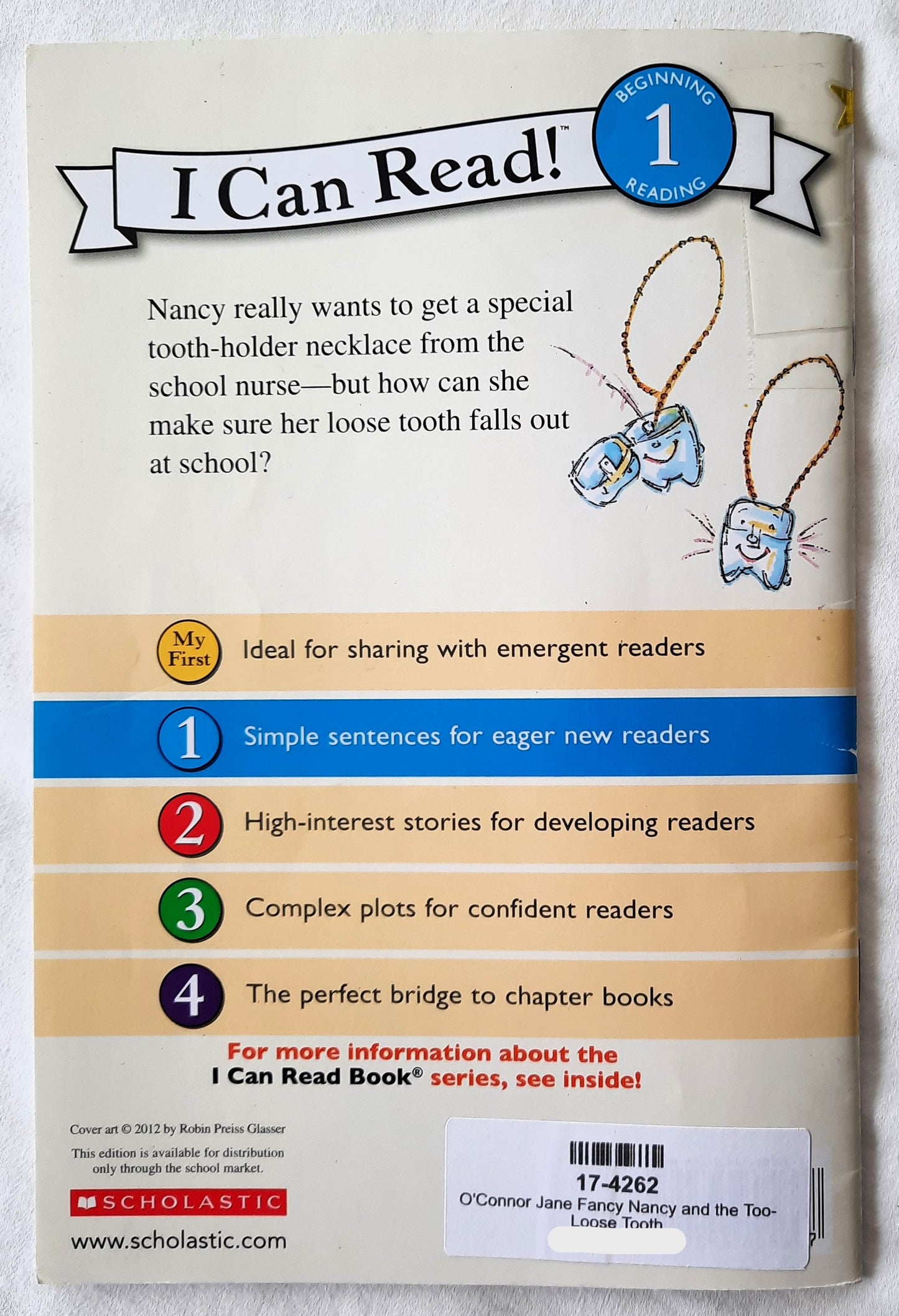 Fancy Nancy and the Too-Loose Tooth by Jane O'Conner (Very Good, 2015, Pbk, 32 pages, Scholastic)