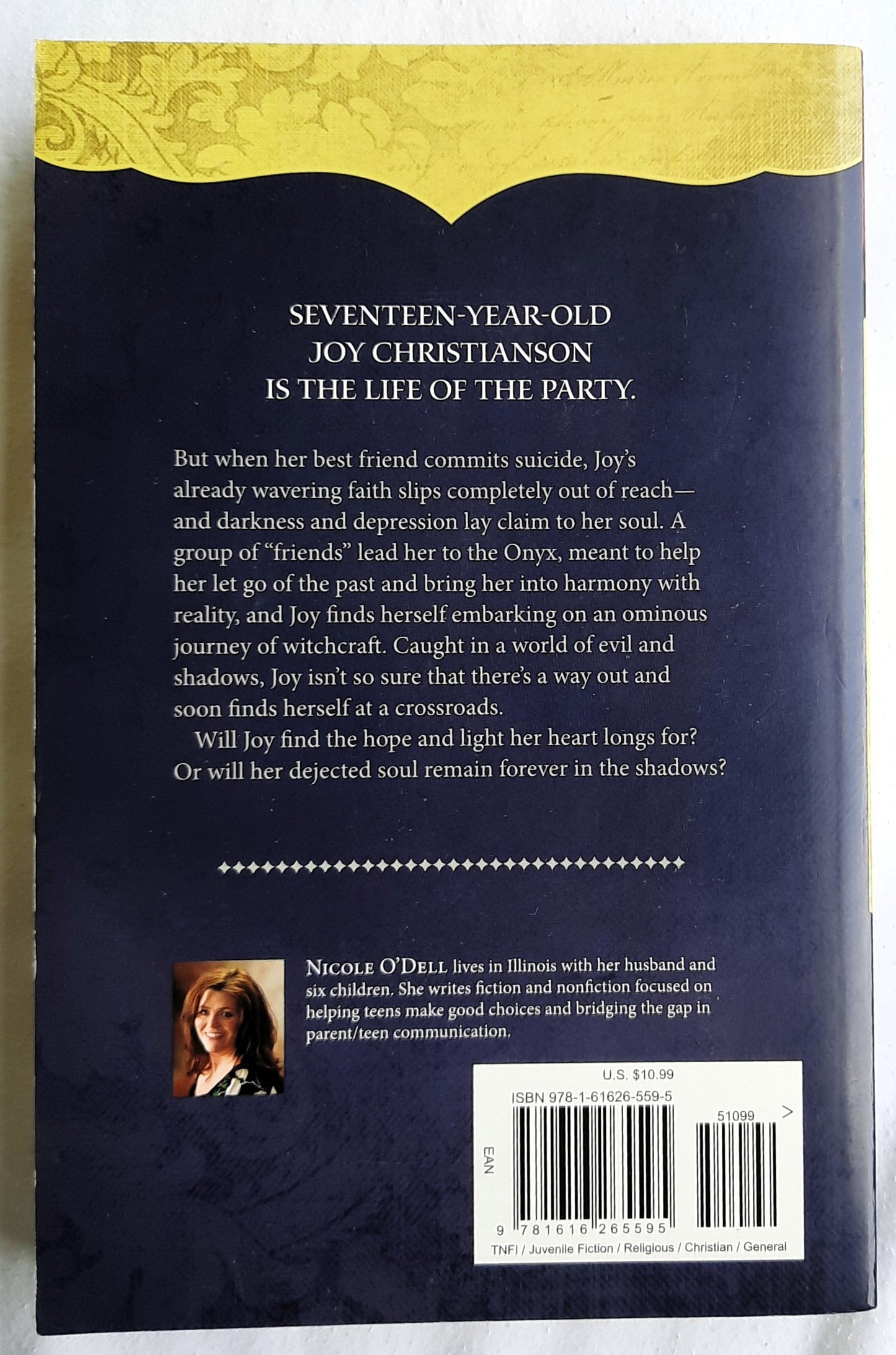 The Shadowed Onyx by Nicole O'Dell (Diamond Estates #3, Like new, 2012, Pbk, 363 pages, Barbour)