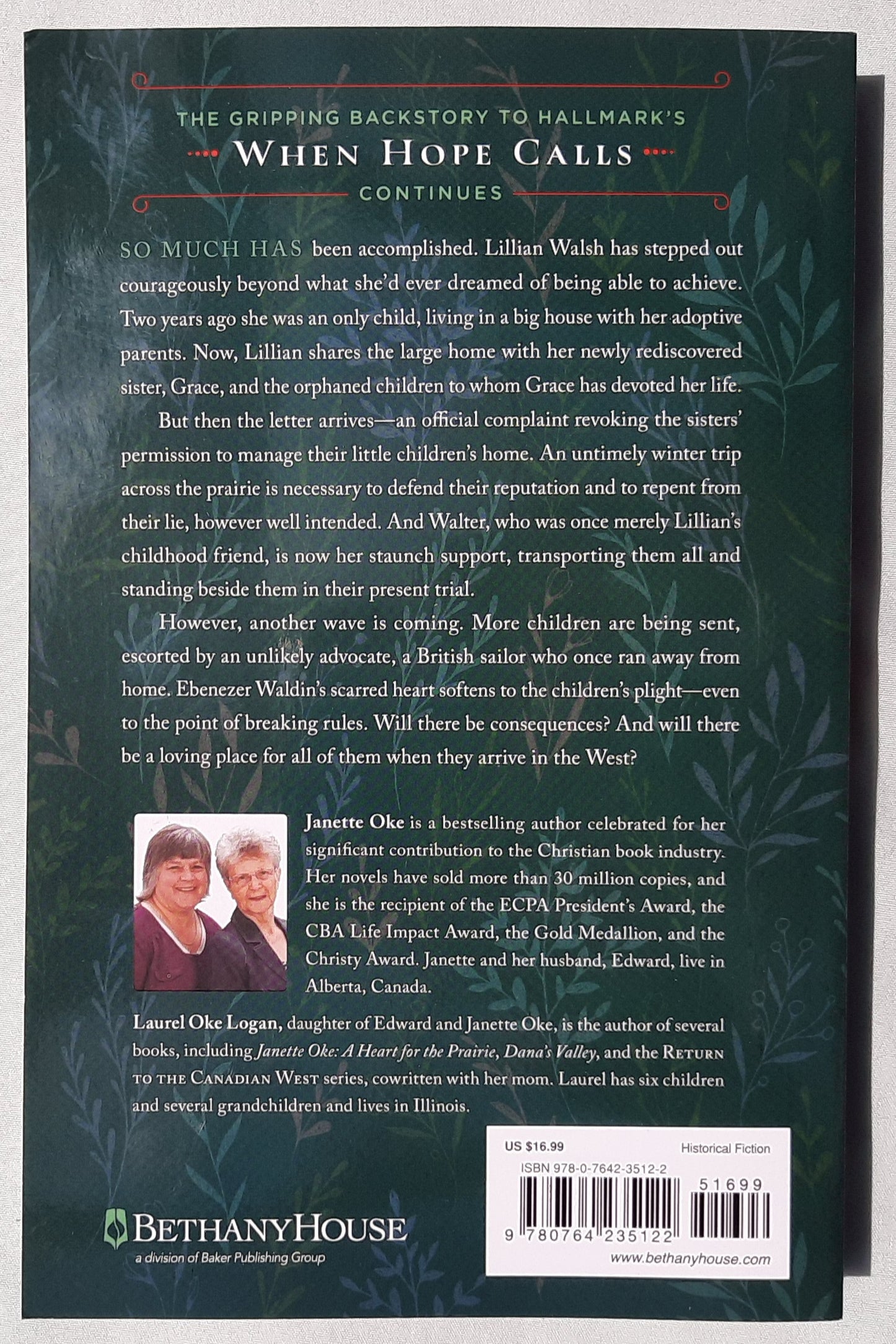 Sustaining Faith by Janette Oke; Laurel Oke Logan (When Hope Calls #2, New, 2021, Pbk, 325 pages, Bethany House)