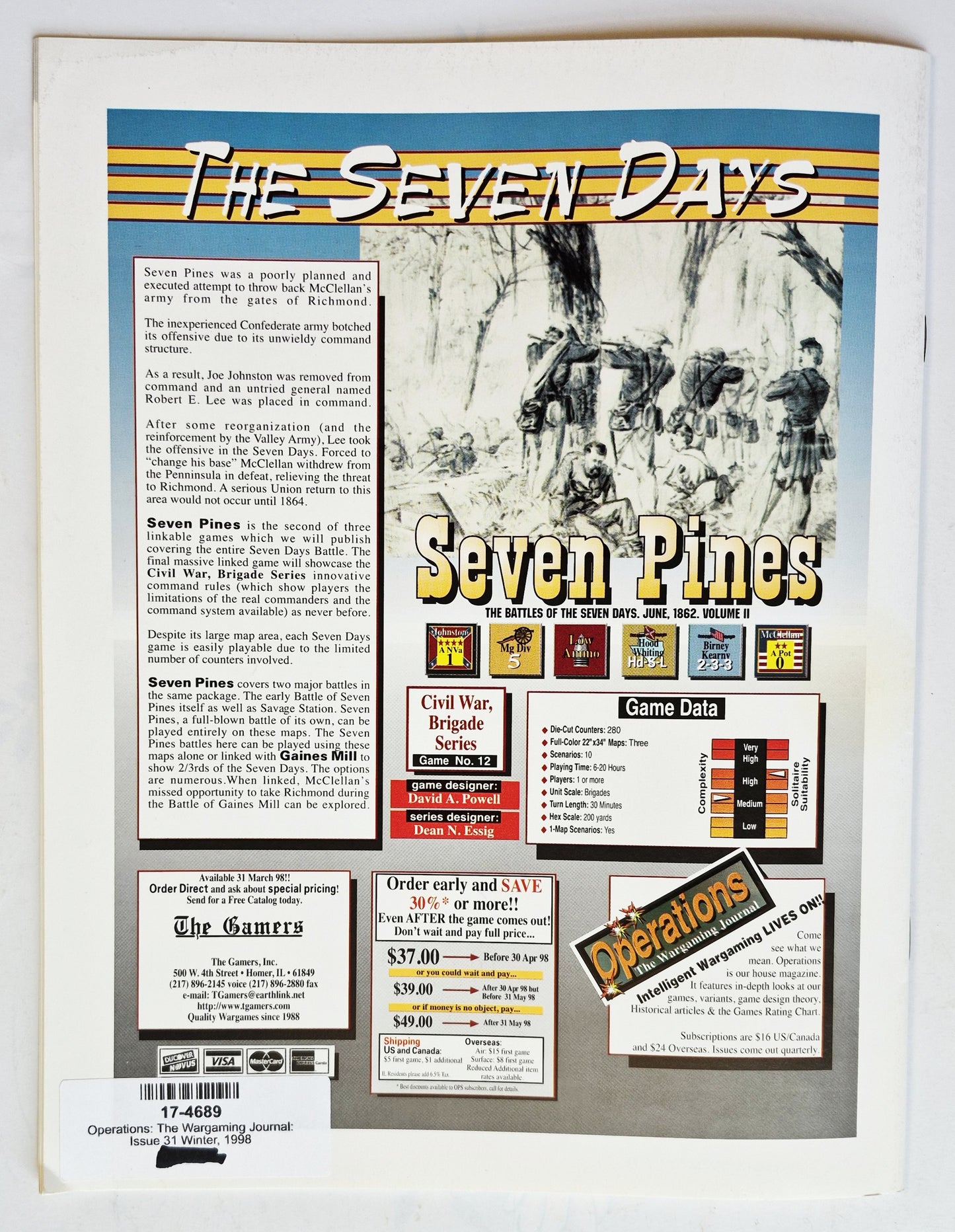 #89 Strategy & Tactics Sizilien: Das Rennen um Messina 10. Juli-17. Aug 1943 Nov/Dez 1981 (Gut, 60 Seiten, SPI)