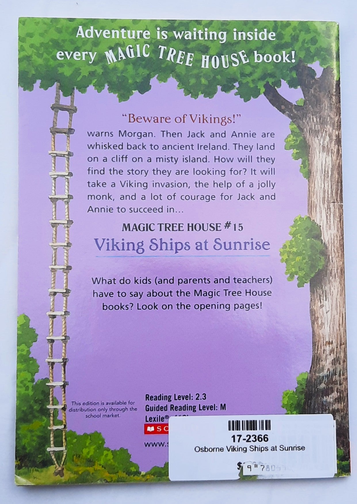 Magic Tree House #15 Viking Ships at Sunrise by Mary Pope Osborne (Good, 1999, PBk, 73 pages)