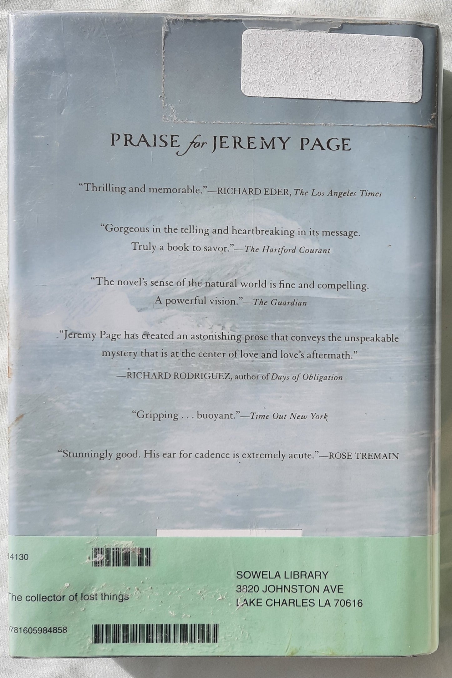 The Collector of Lost Things by Jeremy Page (Good, 2013, HC, 384 pages, Pegasus Books)