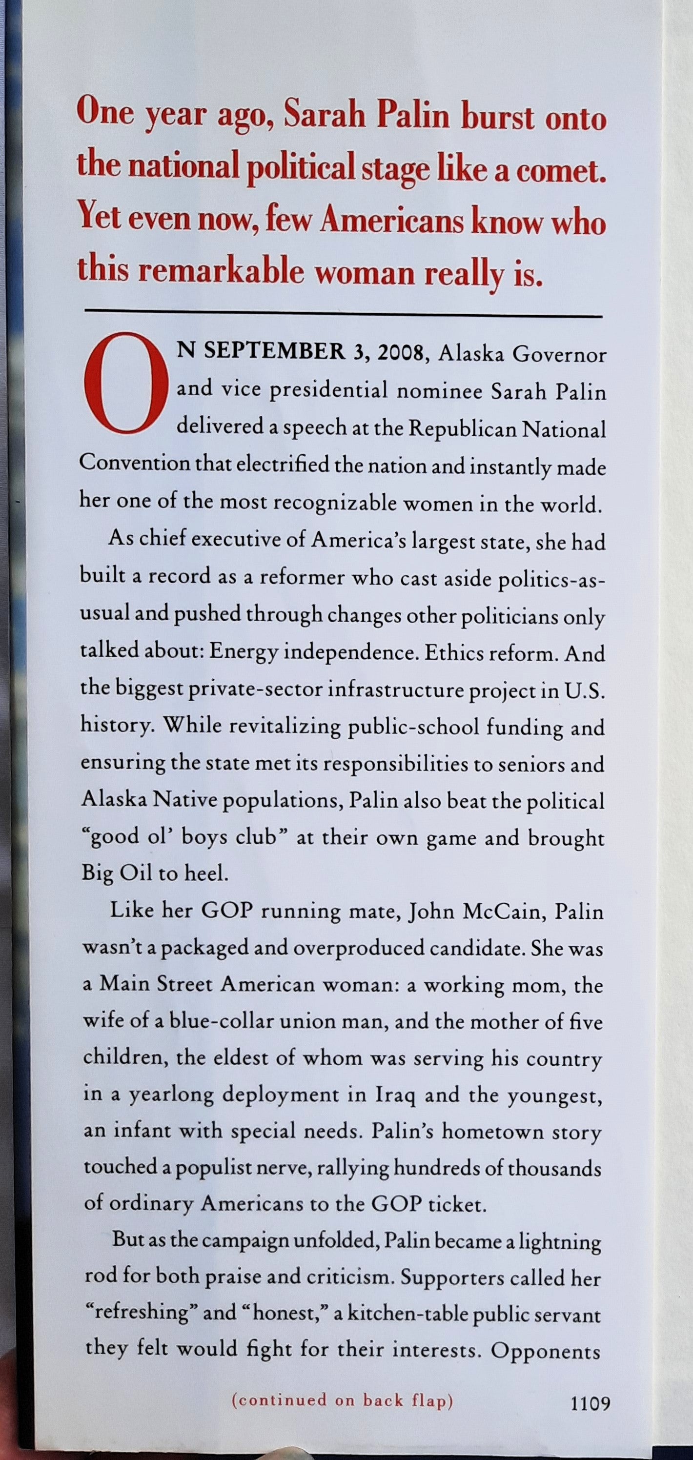 Going Rogue: An American Life by Sarah Palin (Very good, 2009, HC, 413 pages, HarperCollins)