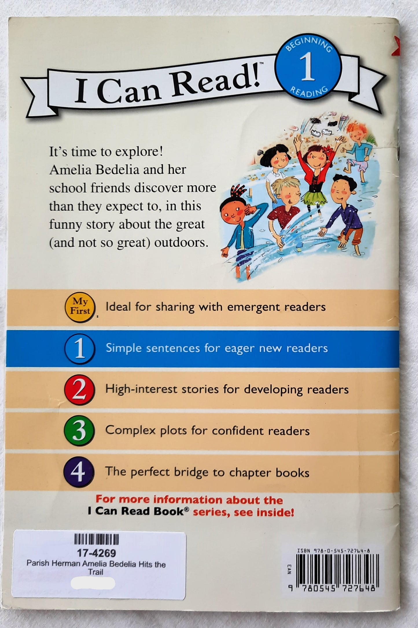 Amelia Bedelia Hits the Trail by Herman Parish (Very good, 2014, Pbk, 32 pages, Scholastic)