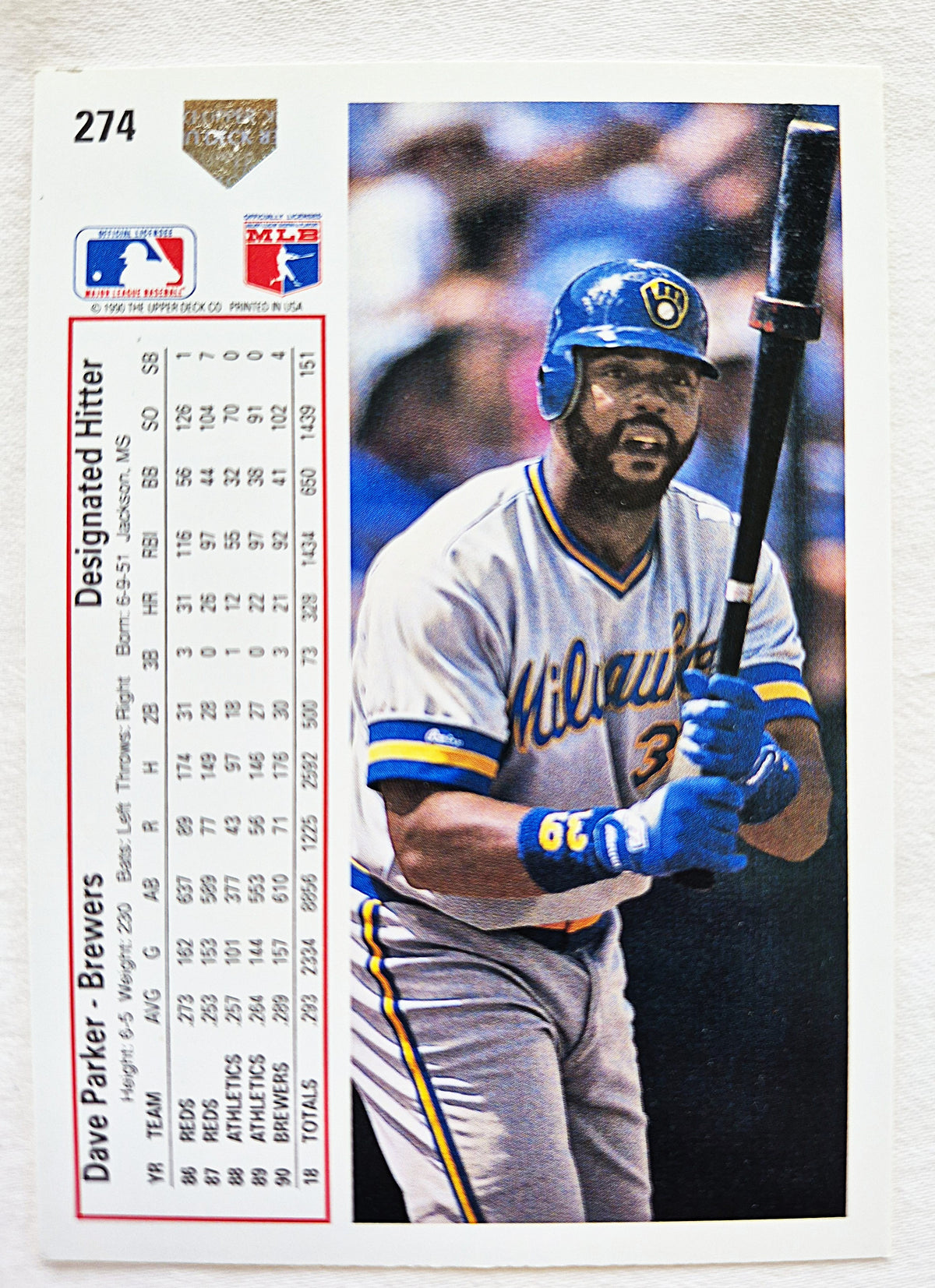 Bewertung '92 Julio Machado Milwaukee Brewers Relief Pitcher #353 Baseballkarte Nahezu Neuwertig