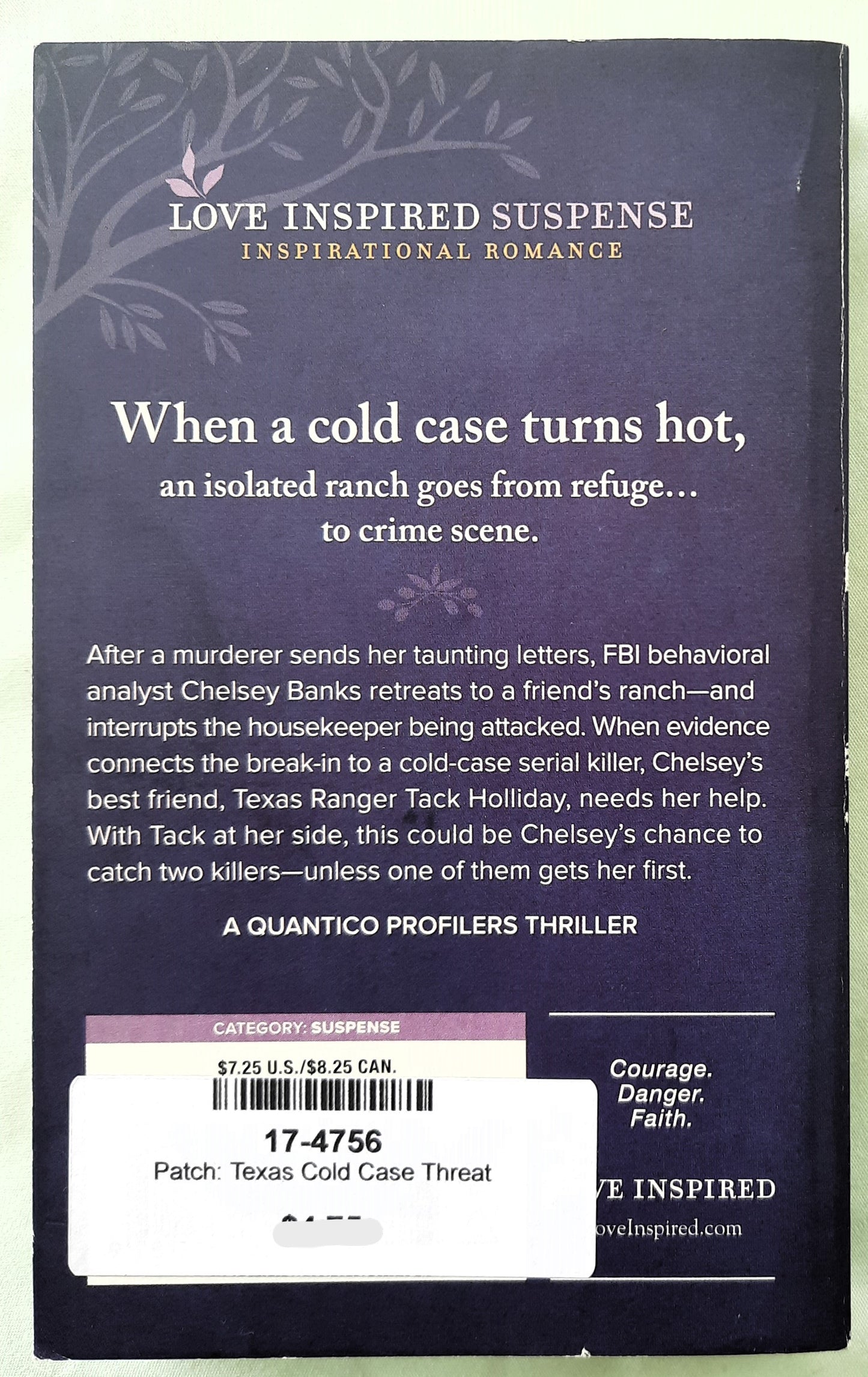 Texas Cold Case Threat #1 by Jessica R. Patch (Love Inspired Suspense, Very Good, 2022, Pbk, 283 pages, Harlequin)