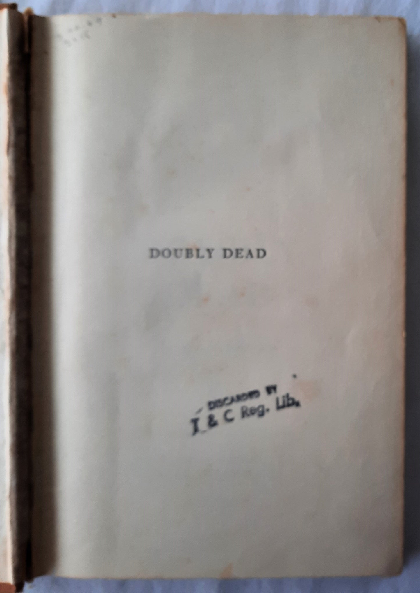 Doubly Dead by John M. Patterson (Acceptable, 1969, HC, 192 pages, Doubleday & Co.)