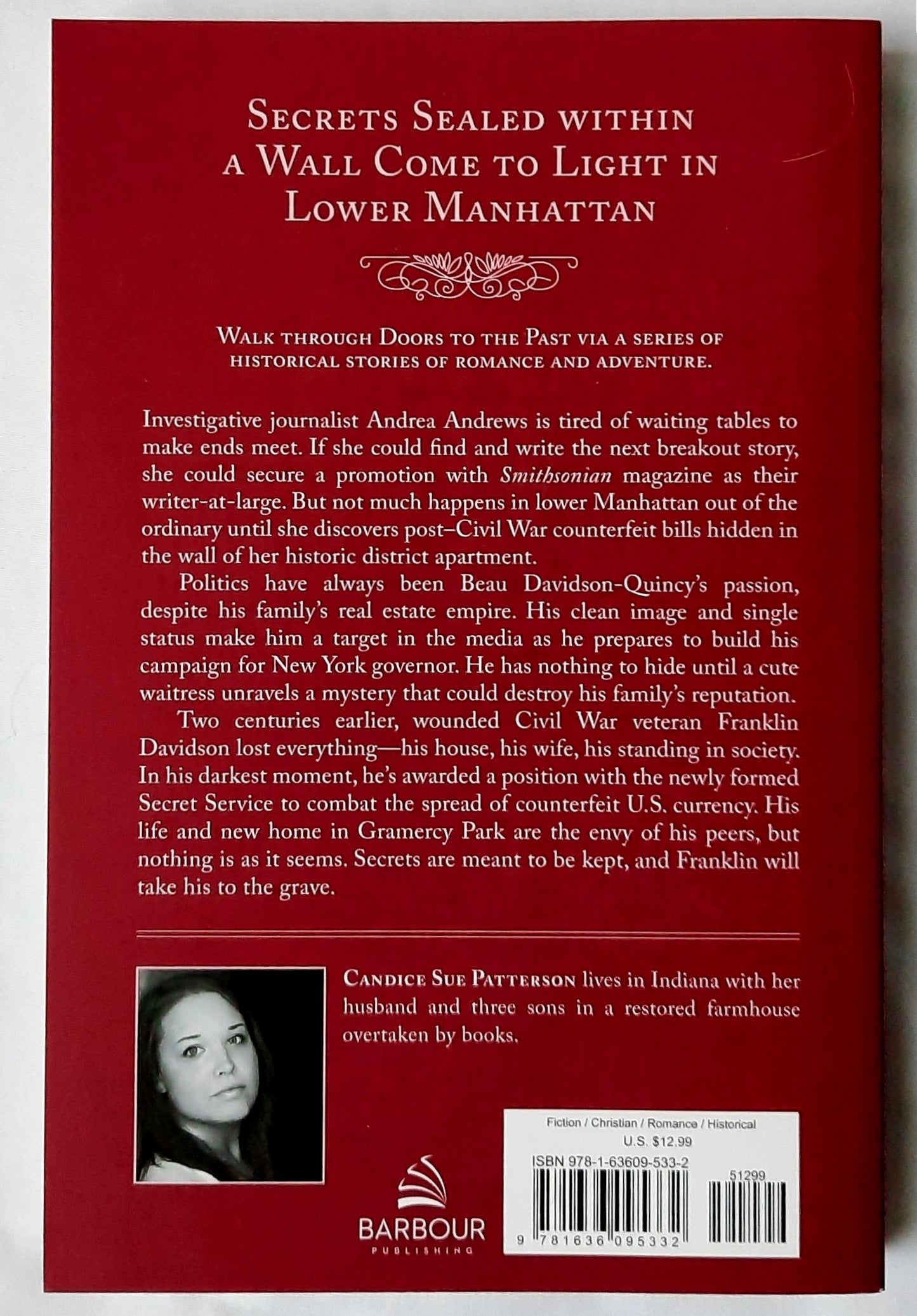 The Keys to Gramercy Park by Candice Sue Patterson (Doors to the Past, New, 2023, Pbk, 250 pages, Barbour Publishing)