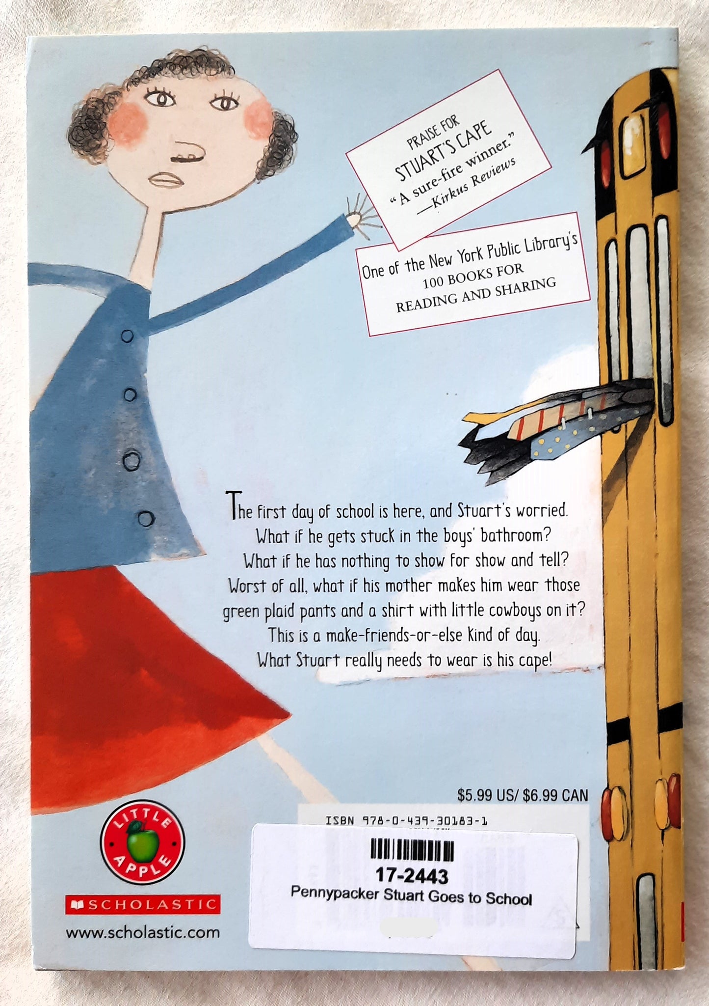 Stuart Goes to School by Sara Pennypacker (New, 2003, Pbk, 64 pages, Scholastic)