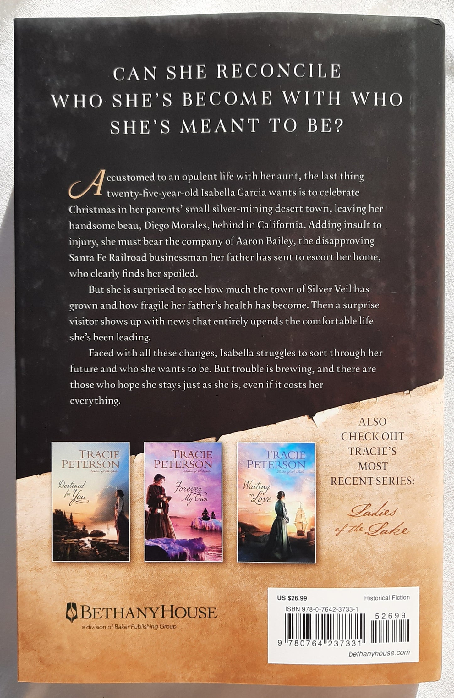 Beyond the Desert Sands #2 by Tracie Peterson (Love on the Santa Fe Trail, New, 2022, HC, 300 pages, Bethany House)