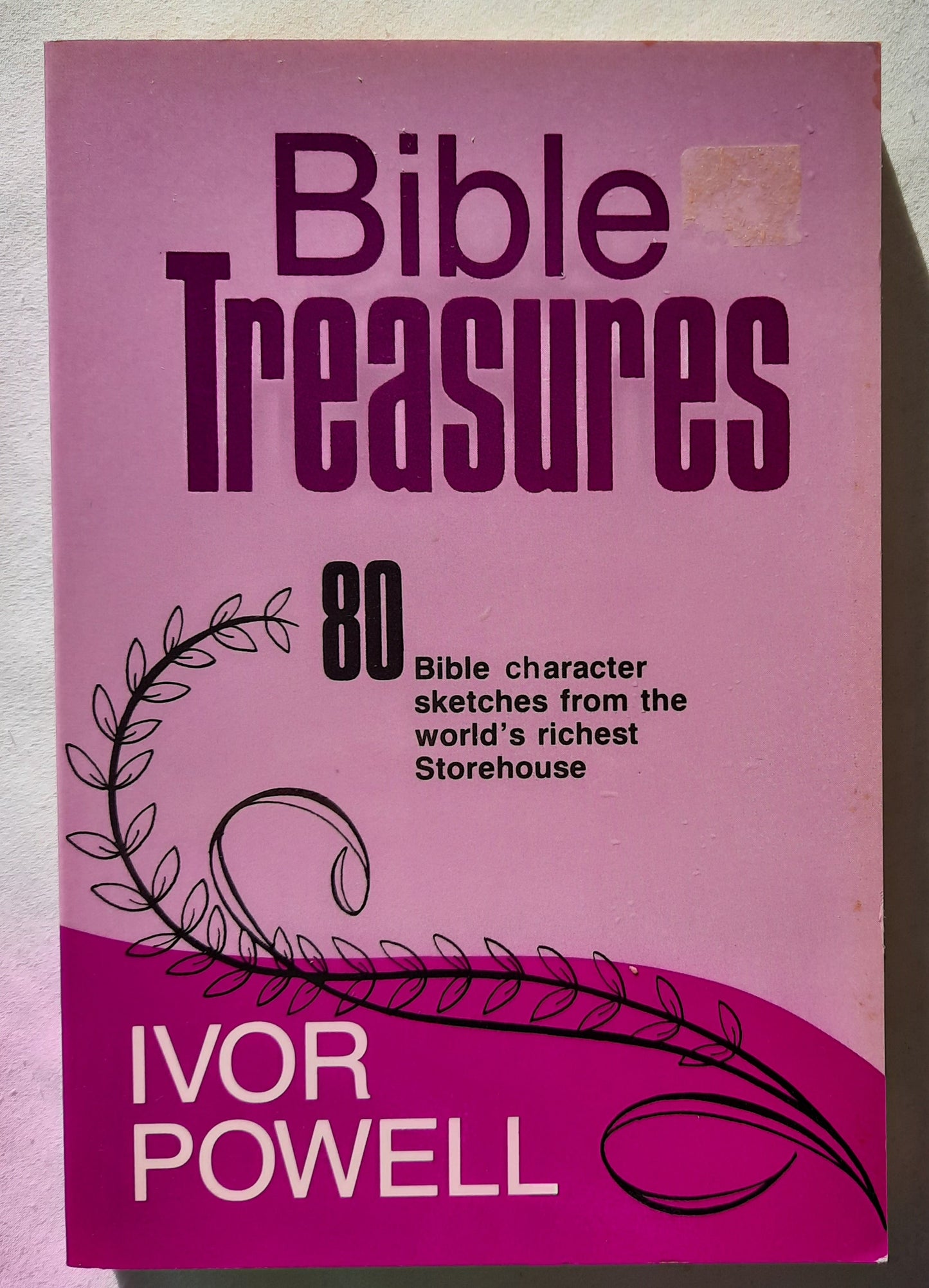Bible Treasures: 80 Bible Character Sketches from the World's Richest Storehouse by Ivor Powell (Very good, 1985, PBK, 187 pages, Kregel)